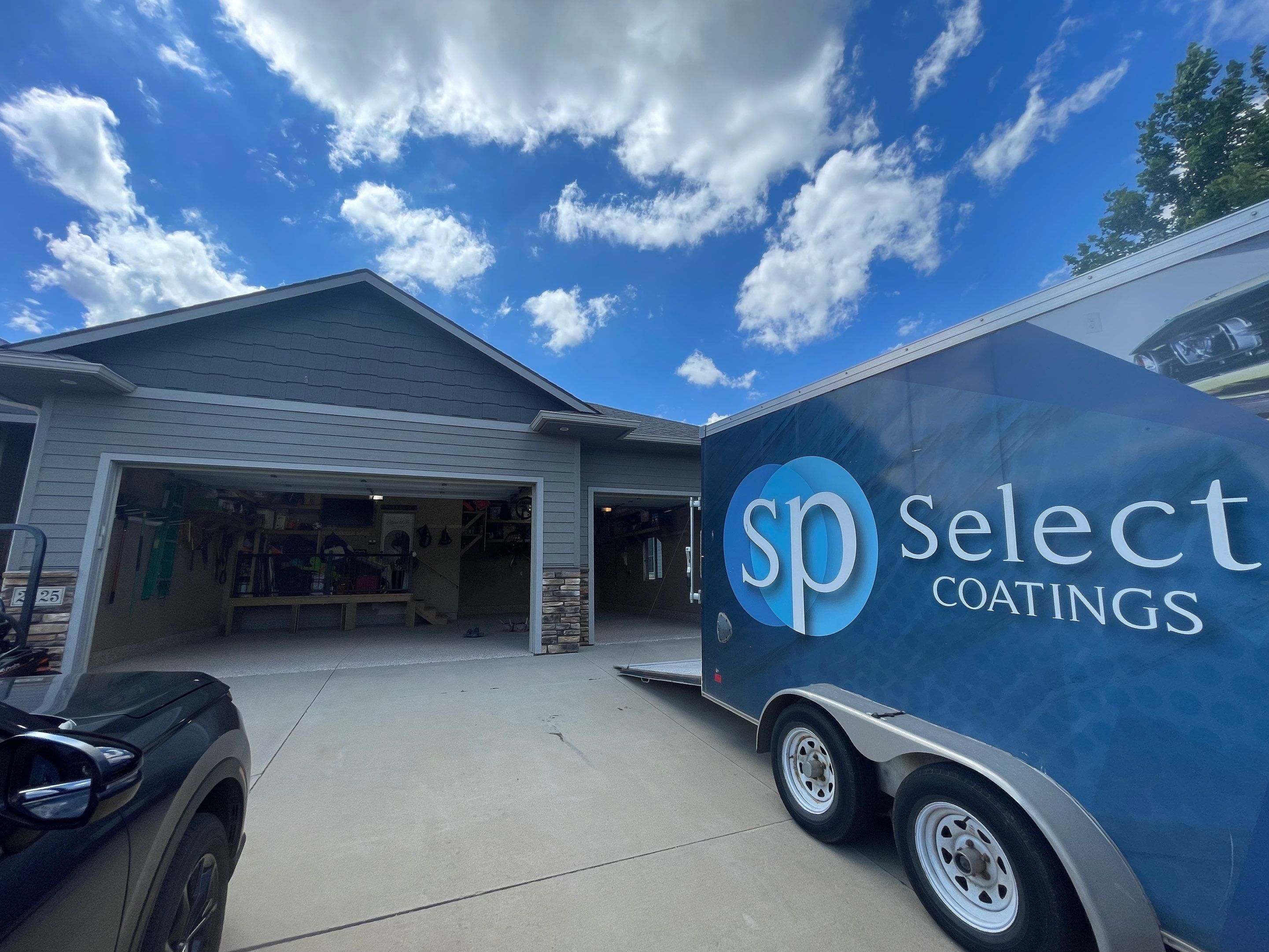 Garage Floor Coating in Tea, South Dakota by Select Painting, Coatings & Garage Cabinets