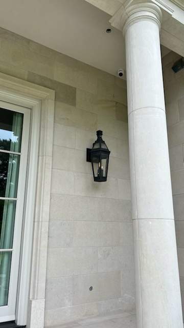 Custom Manual Gas Lantern Installation for Dallas Exterior by Solara Custom Living