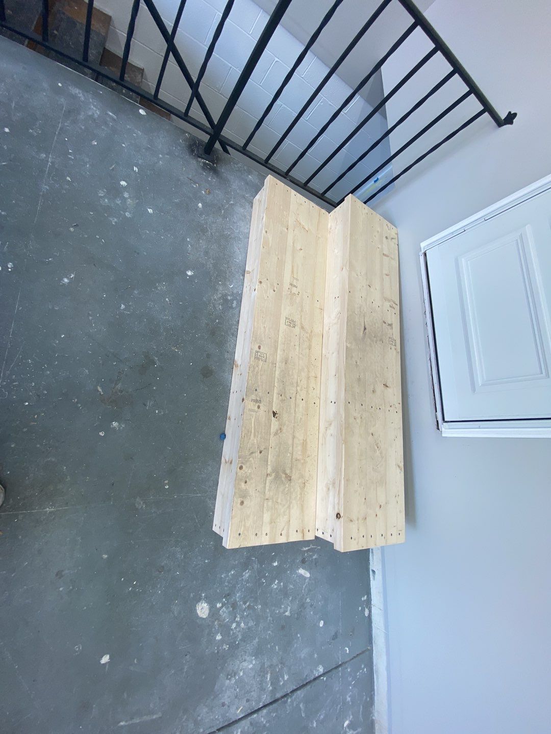 Garage Floor with Stairs using Buckeye and Slate Stone by Your1DayFloor.com