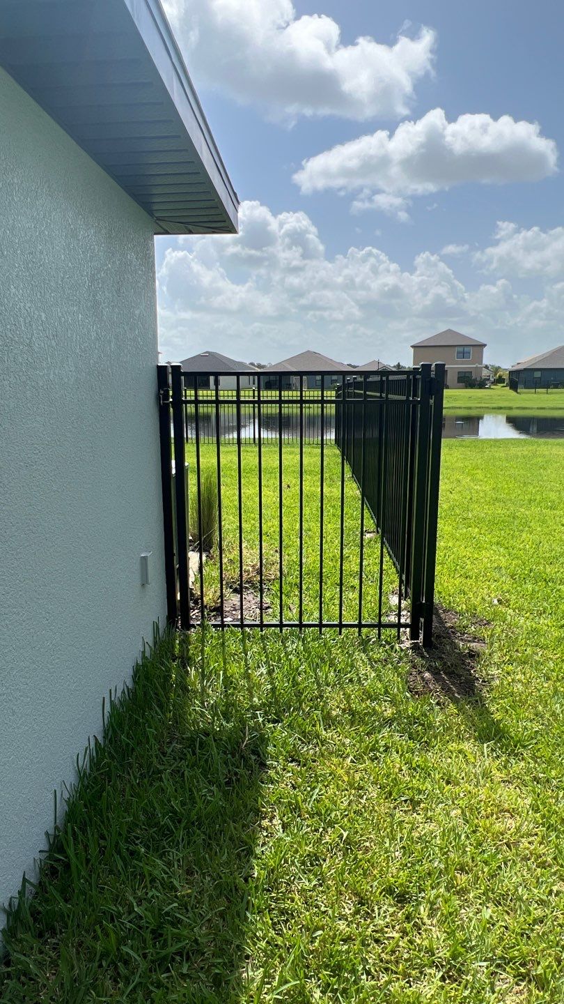 Parrish, FL 4ft. Tall 3-Rail Black Aluminum Fence  by Asap fence and gates, LLC