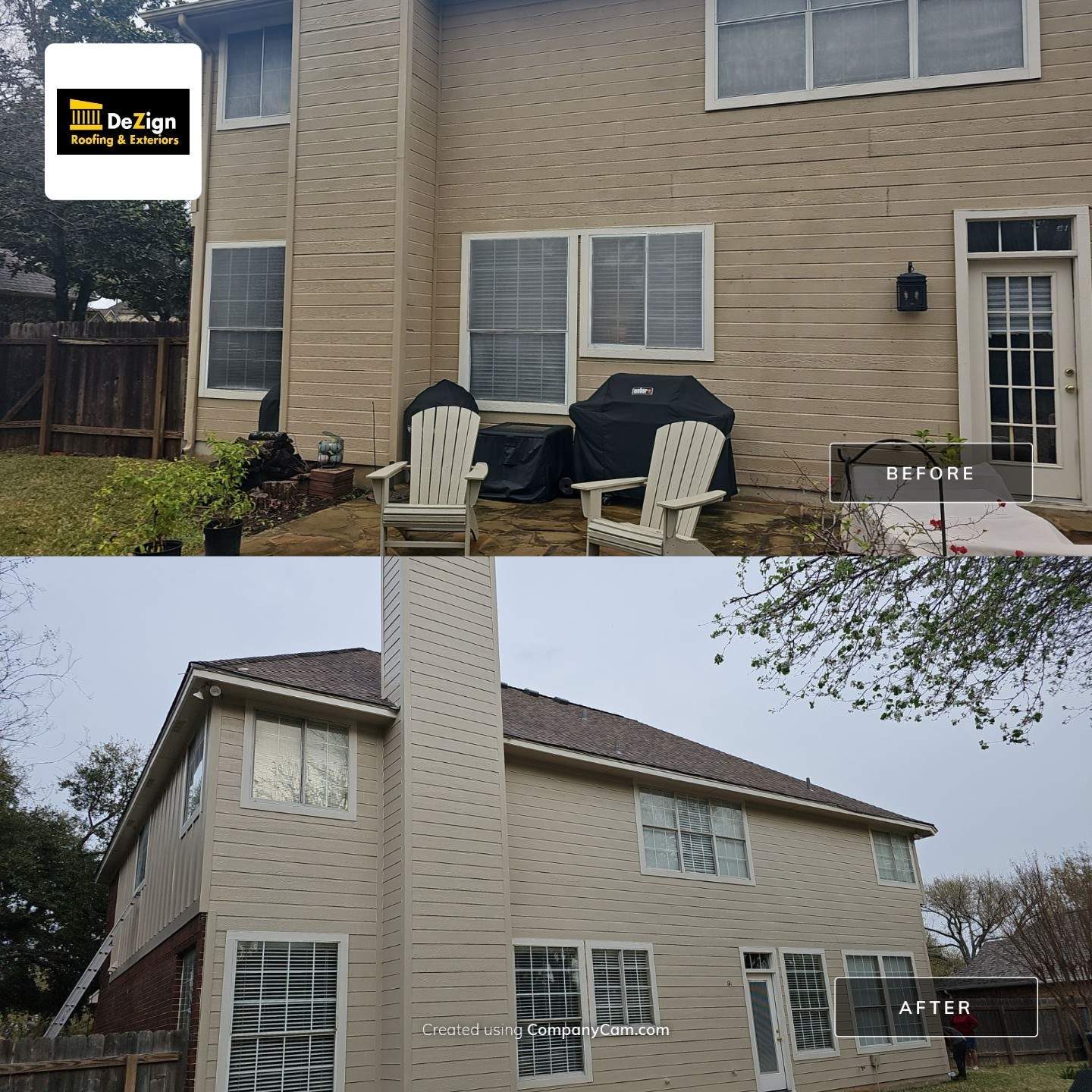 New Hardie Lap Siding & Board and Batten by DeZign Roofing & Exteriors