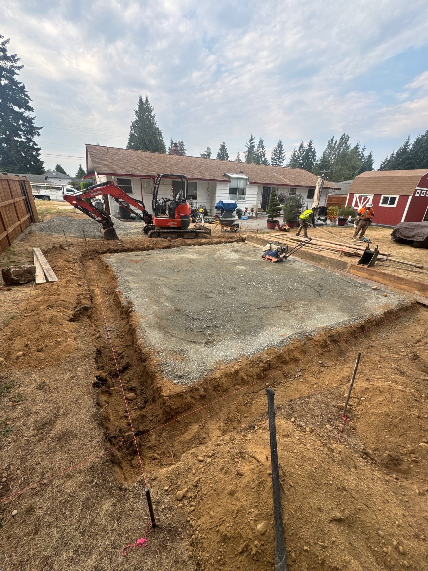 Backyard Concrete Slab Installation | Everett  by Jireh Asphalt & Concrete Inc 