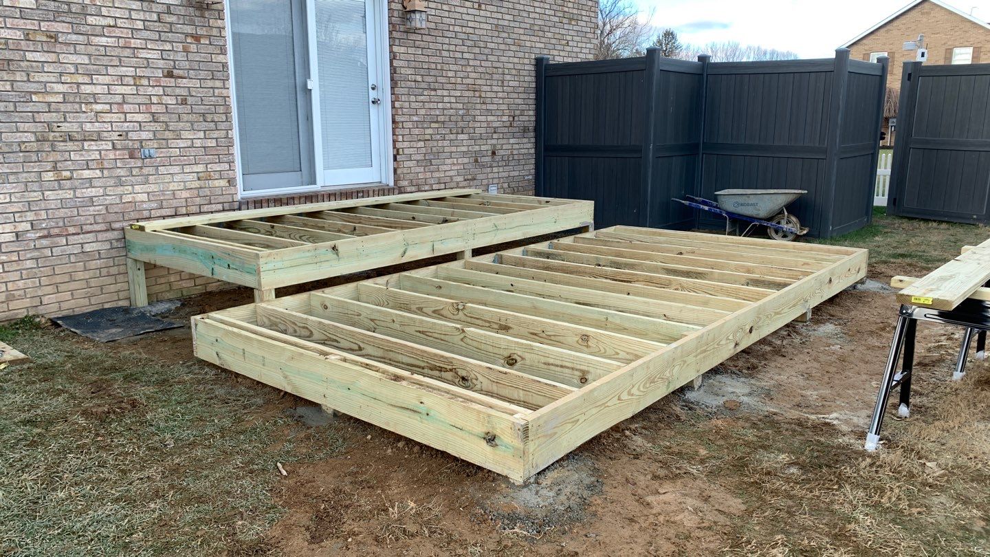 Deck Replacement using Trex Decking and Railing by Secure Construction Company Inc