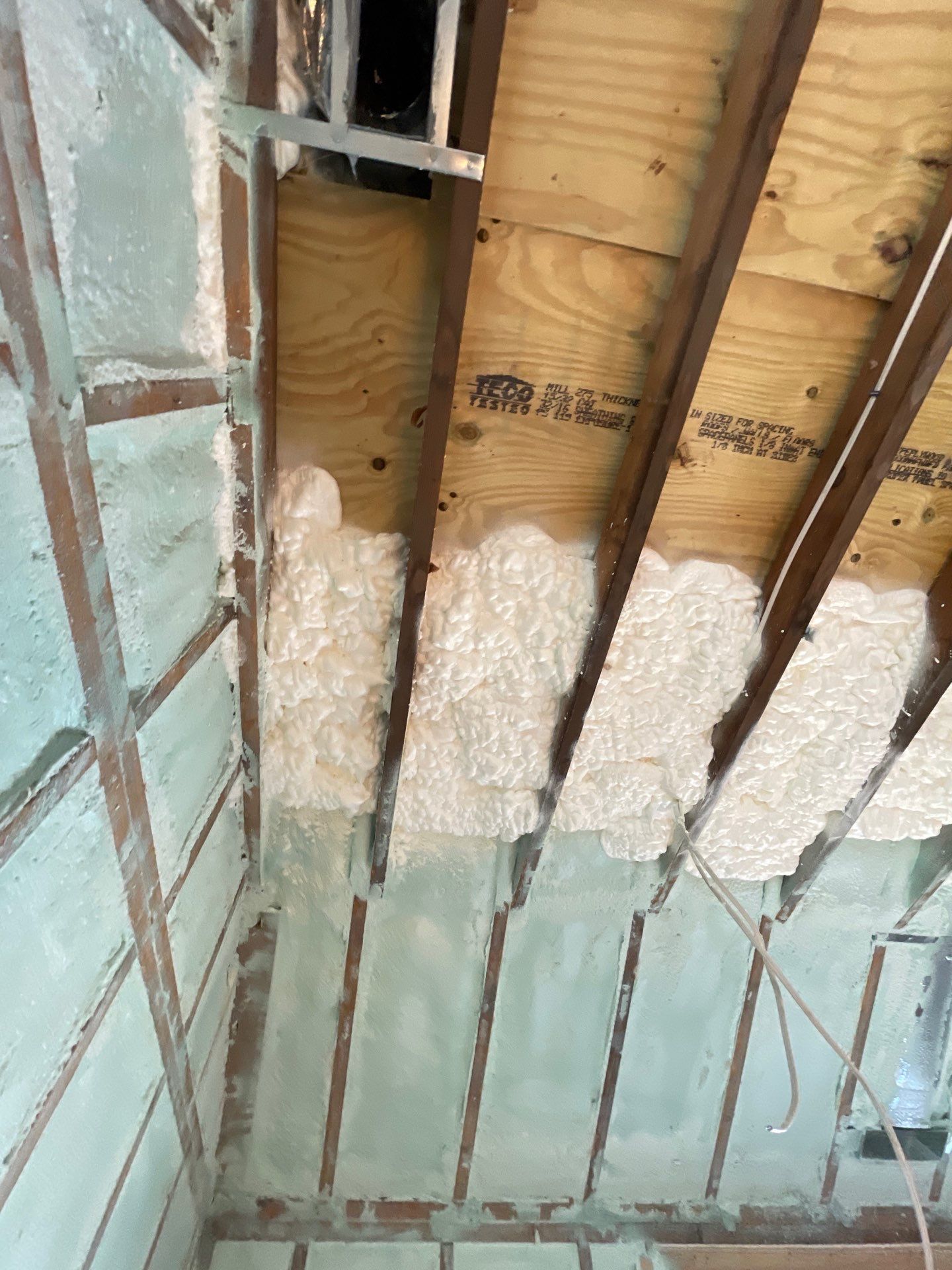 Basement Exterior Walls using Closed Cell Spray Foam by NYS Foam & Energy