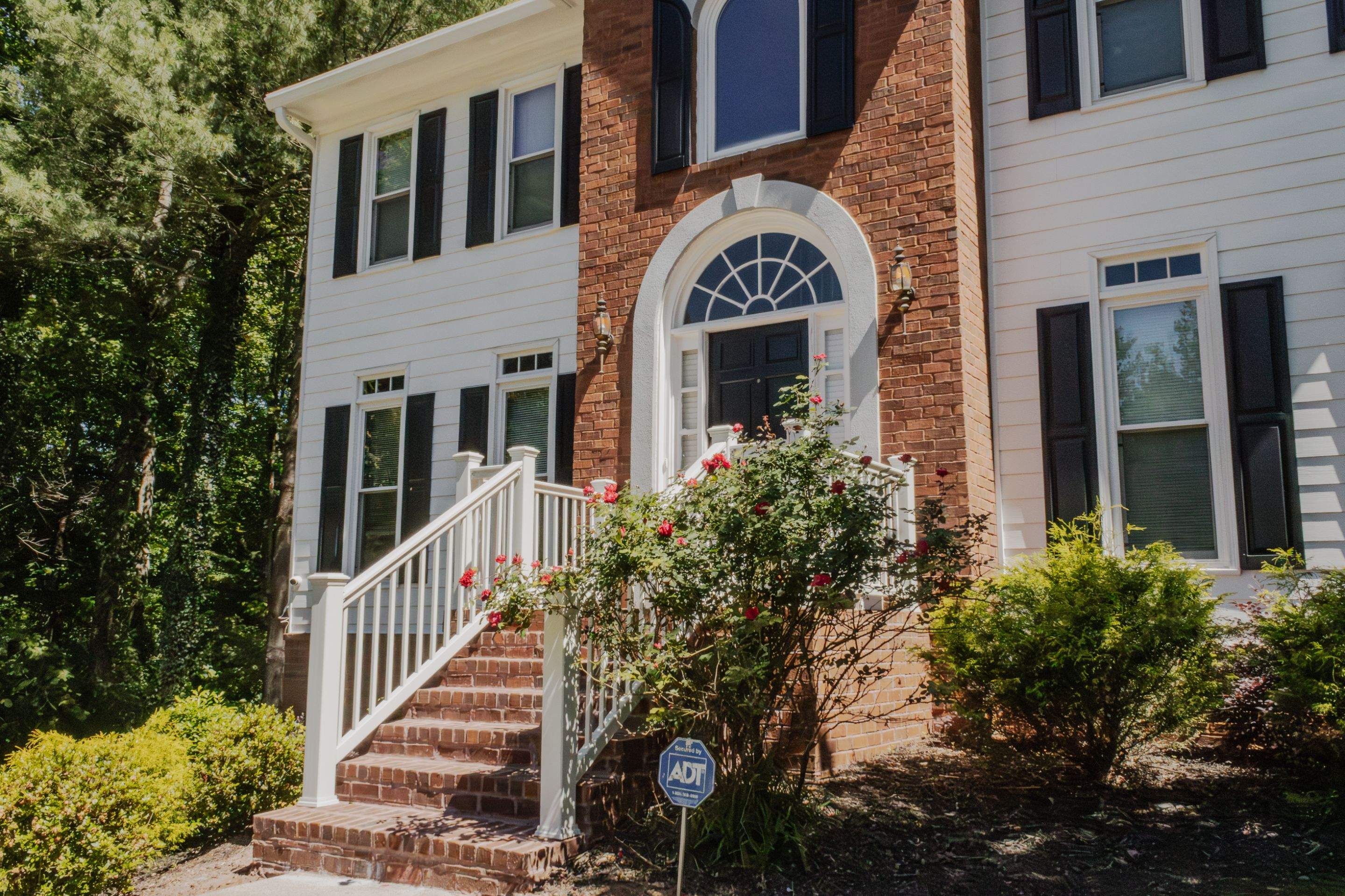 Front Porch Railing Replacement using Trex White Composite Railing by Nelson Exteriors