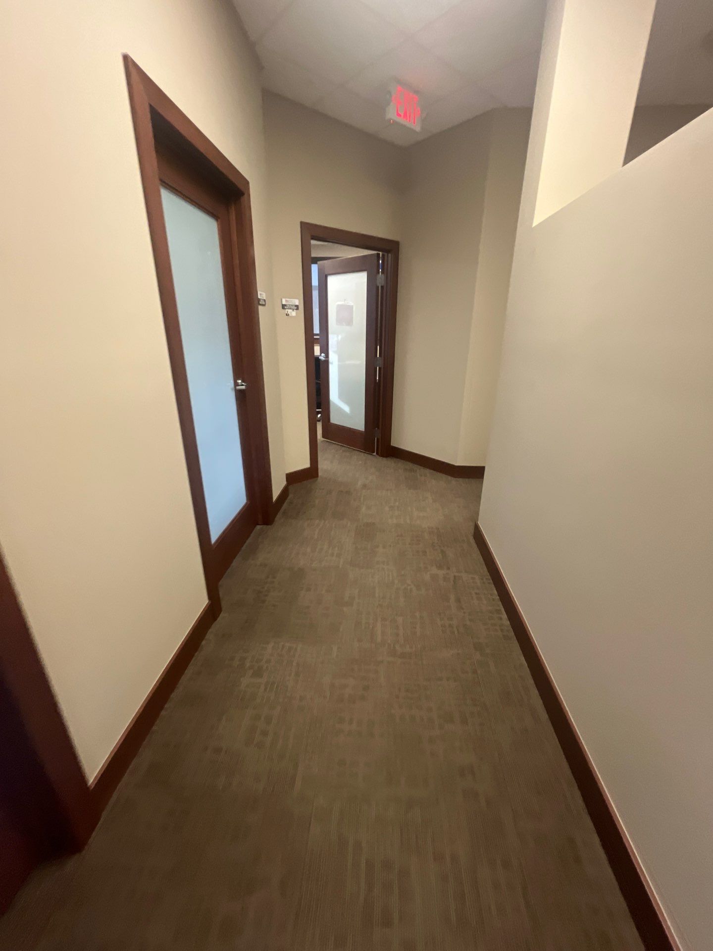 Commercial Office Interior Remodel and Modern Suite Refresh in Sioux Falls by Select Painting, Coatings & Garage Cabinets
