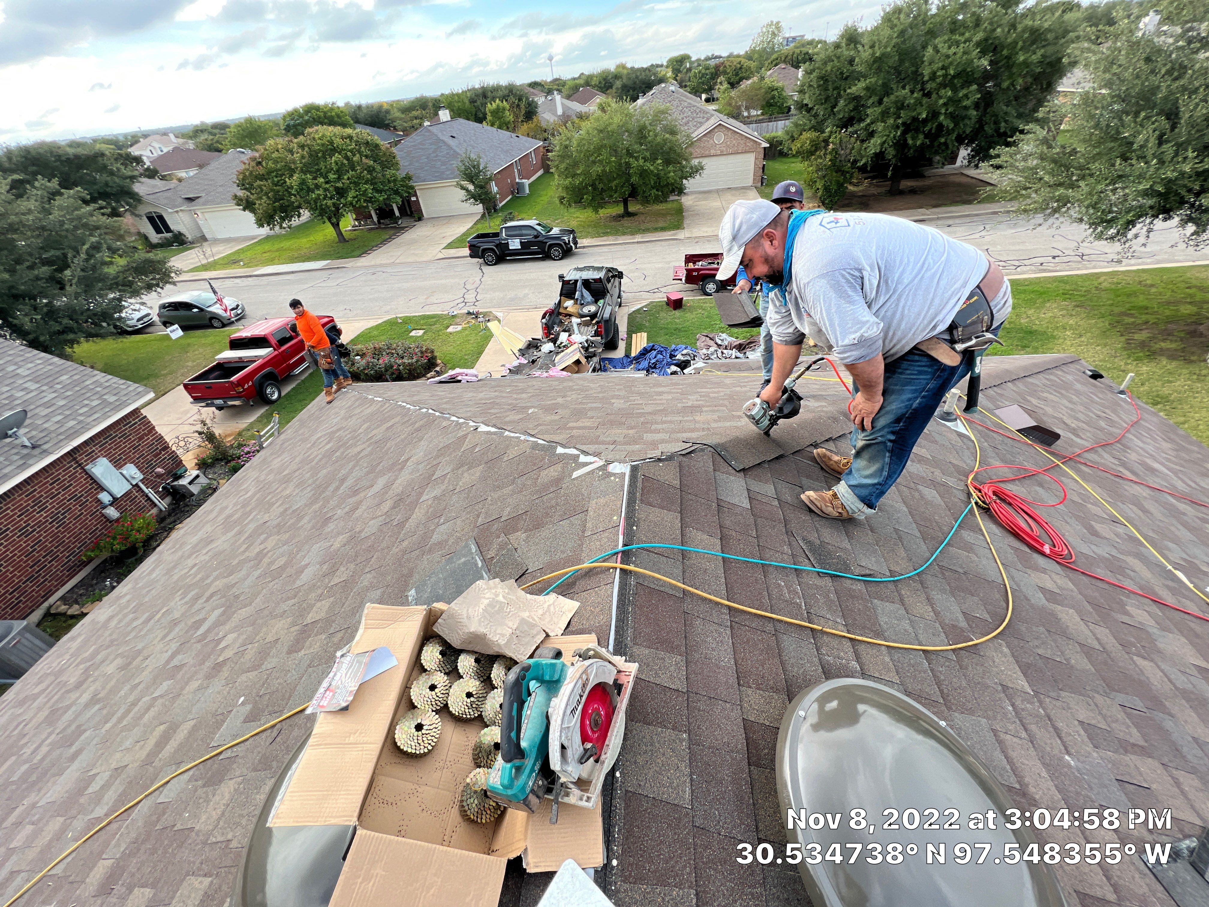 Residential Roof Replacement and Decking Installation in Hutto by Caliber Restoration LLC