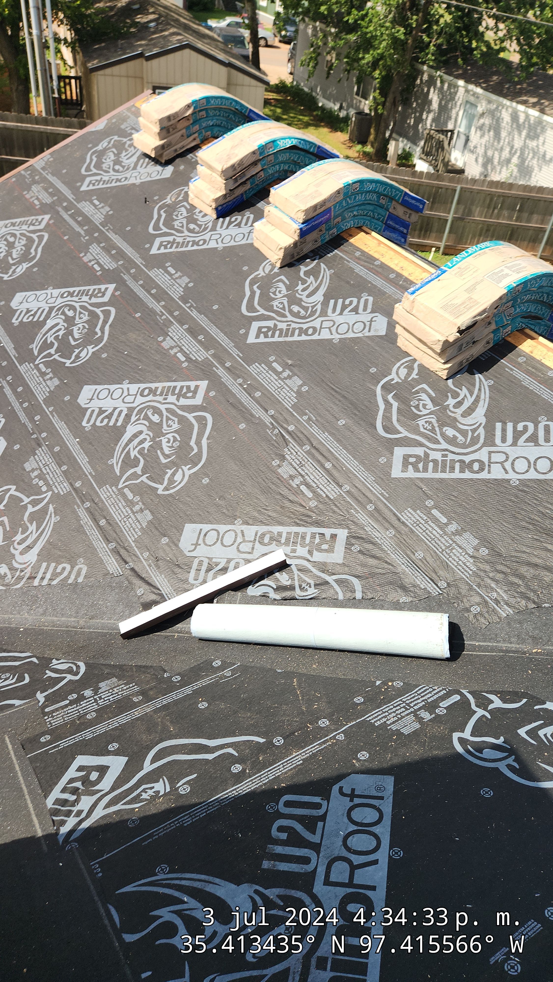 Roof Installation using Certainteed Landmark by Castillo Roofing