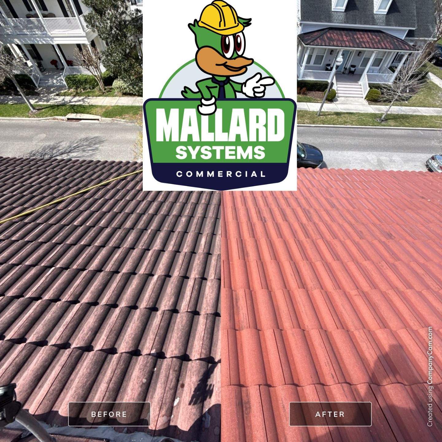 Tile Roof Cleaning by Mallard Systems