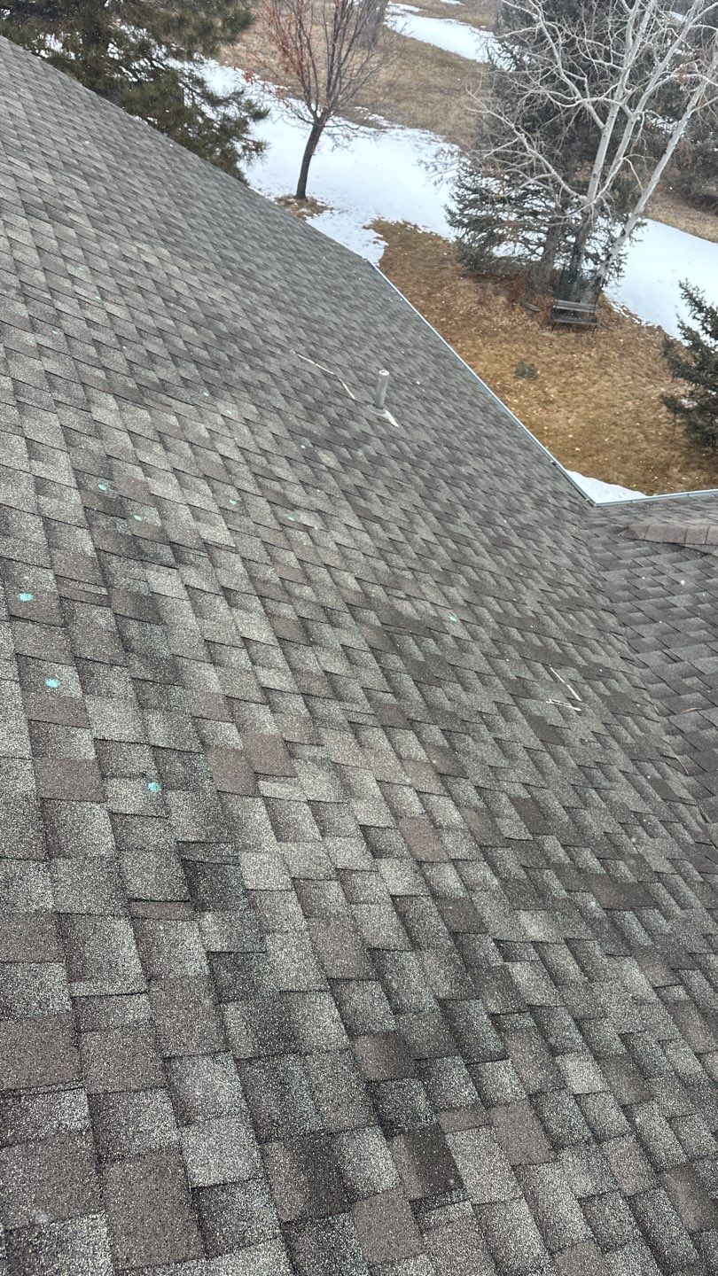 Residential Roofing Installation using Atlas Pinnacle Impact Weathered Wood by Blue Peaks Roofing LLC 