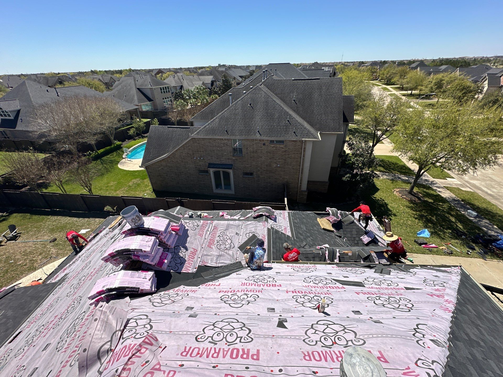 Project in Fulshear by Motion Roofing