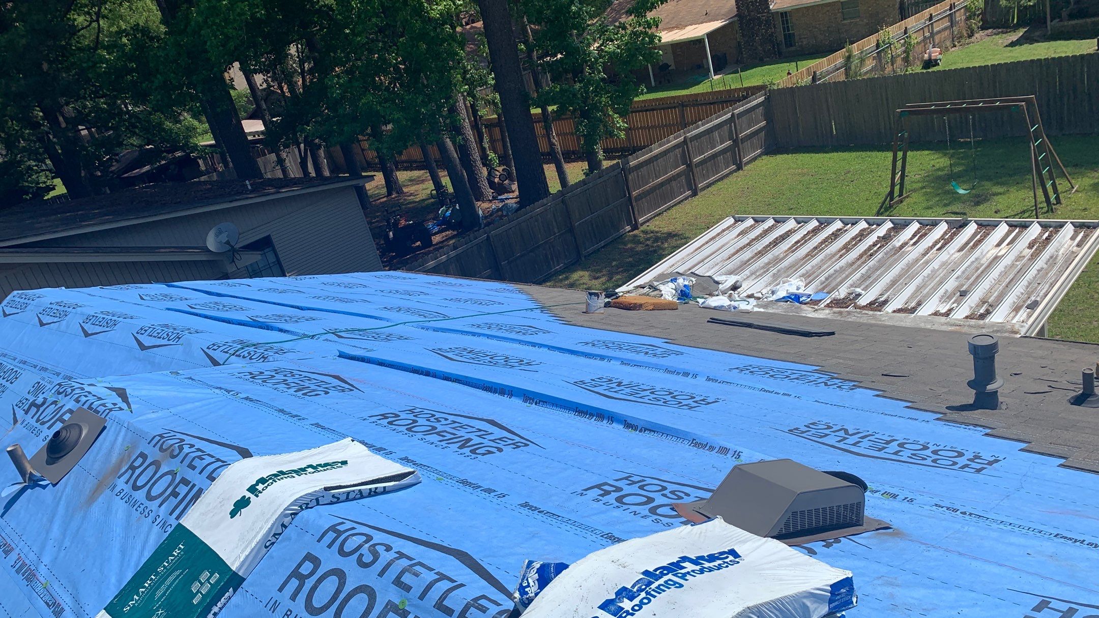 Residential Shingle Reroof using Malarkey Vista by Hostetler Roofing
