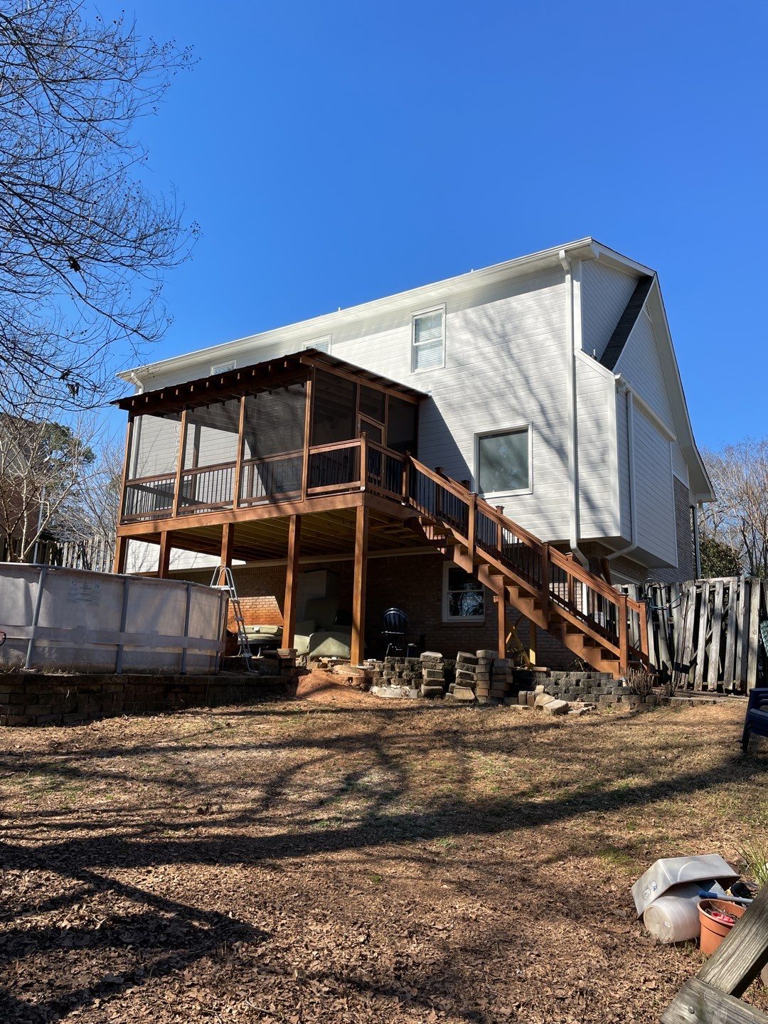 Balmoral Estates Screened Deck  by Pillar and Pine