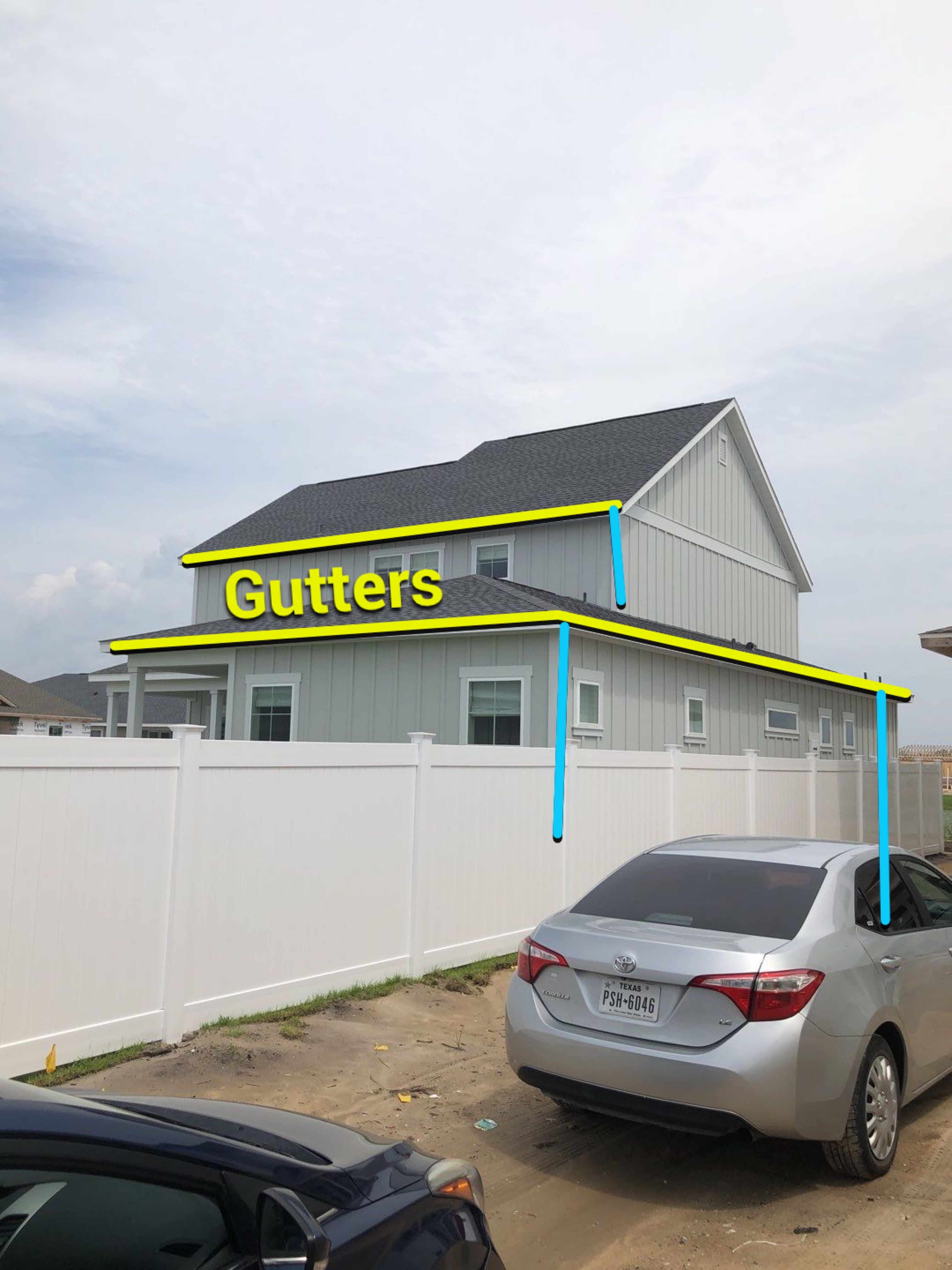Seamless Gutter Installation using White K-Style Gutters by Gutter Professors