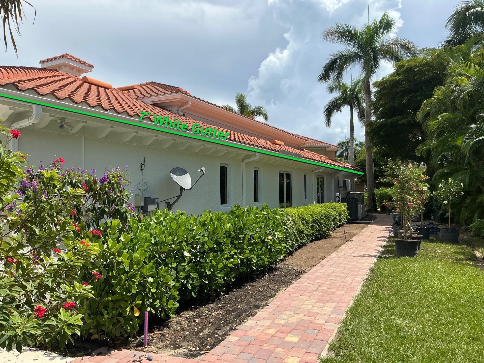 7-Inch Seamless Gutters Installed in Fort Myers FL by Gutter Professors