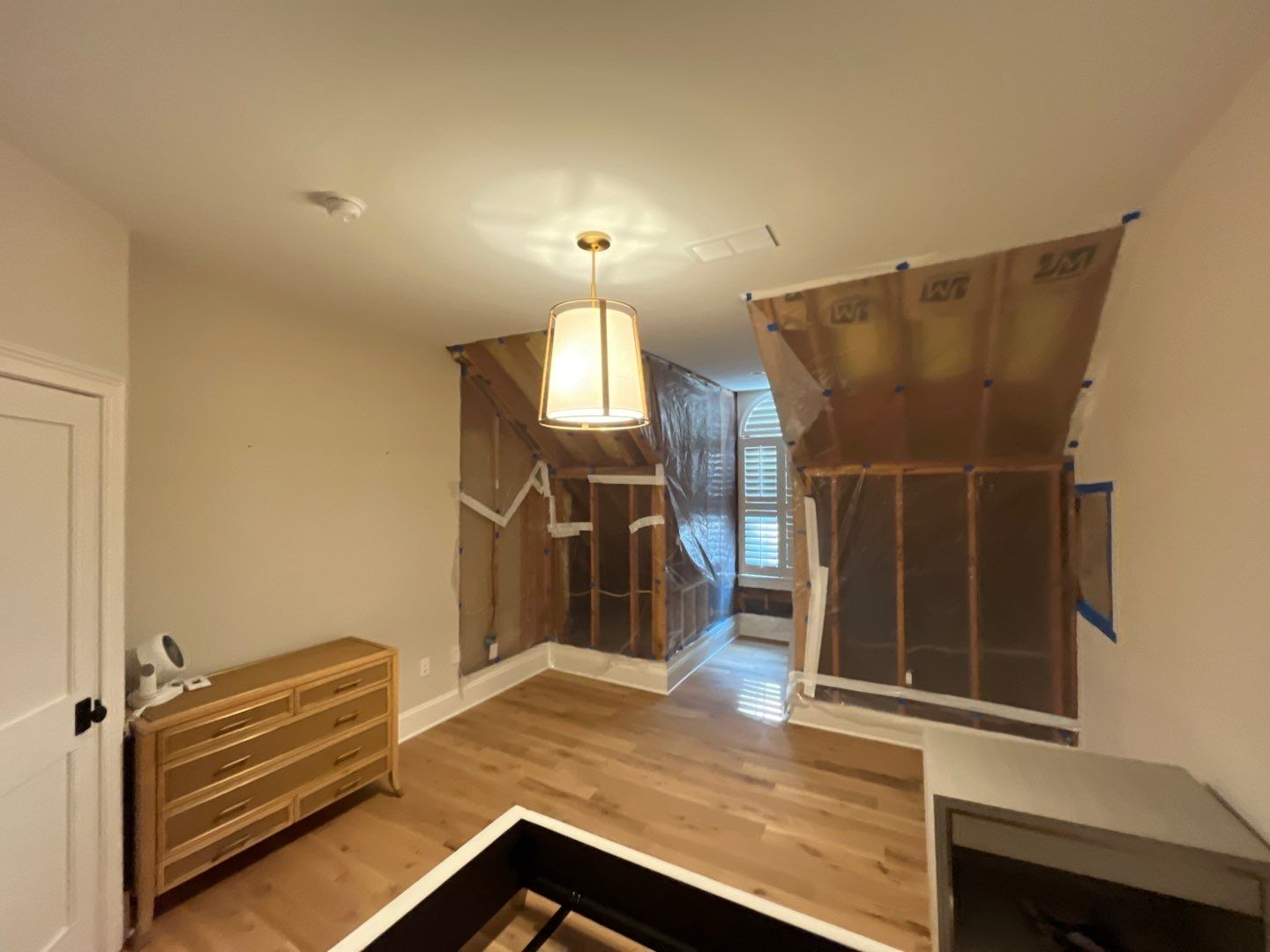 Bedroom mold remediation & Interior restoration by EAS Environmental, LLC.