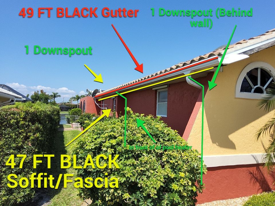 Total Black Gutters and Soffit & Fascia Installation in Punta Gorda FL by Gutter Professors