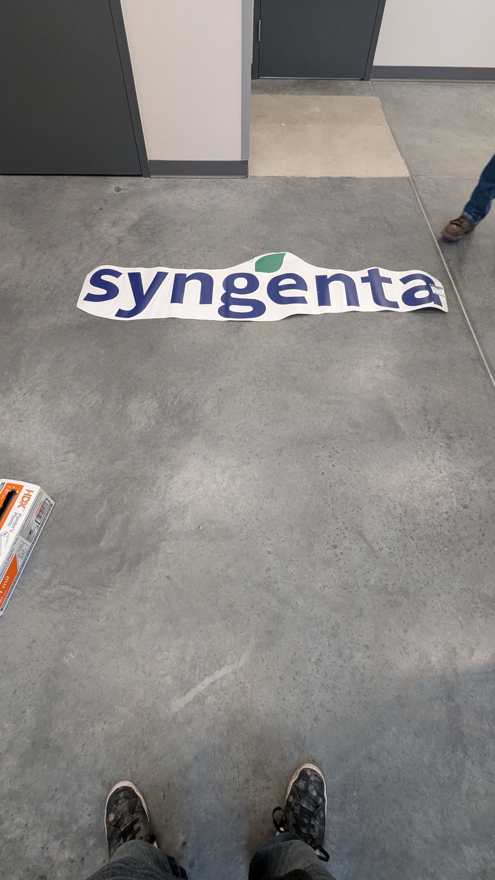 Commercial Floor Transformation using Aurora Accent W/Hypnotic Blue by Croc Coatings, LLC