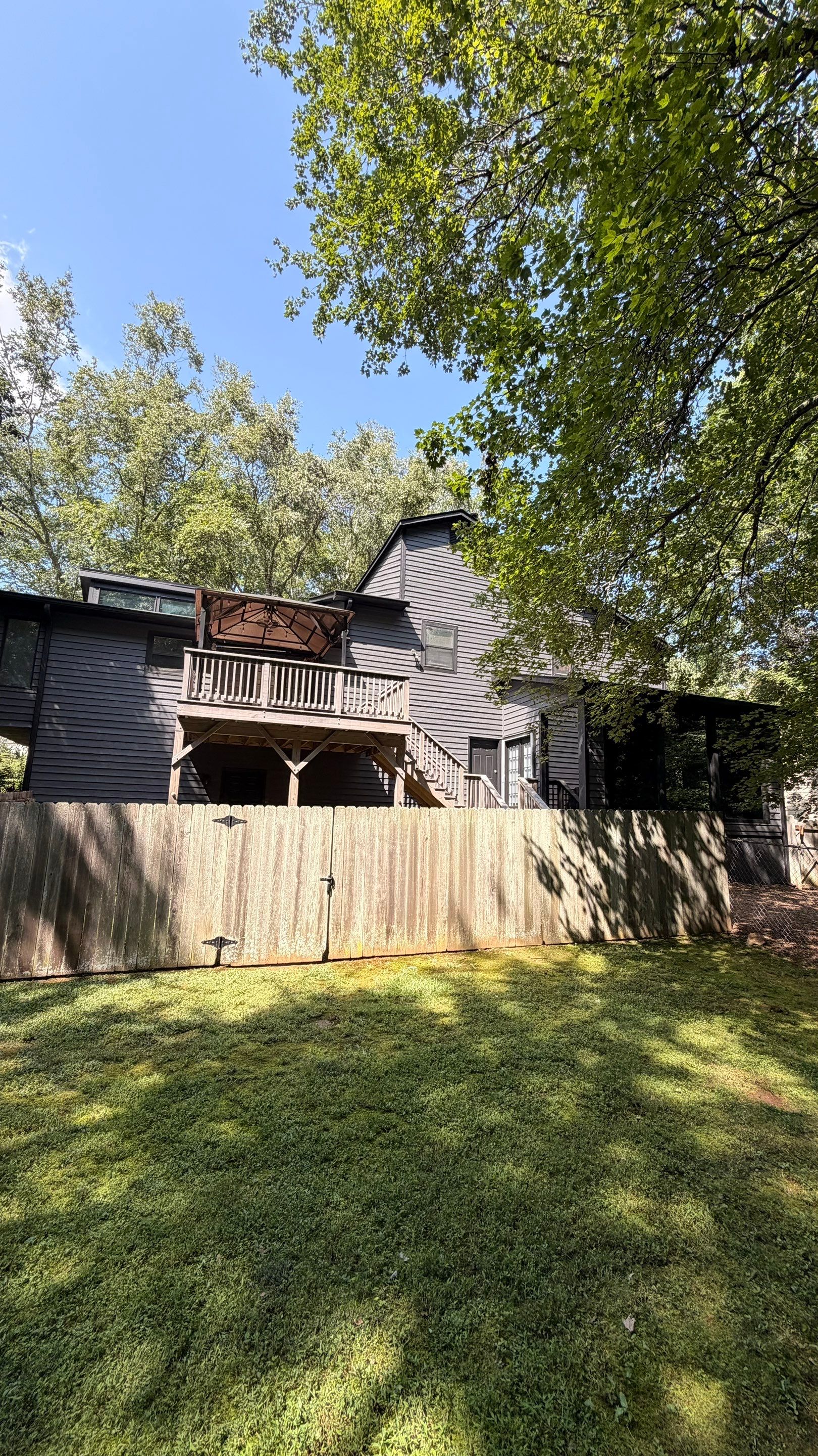 Dark Grey Exterior Painting and Front Door Refresh in Marietta by Swift Home Renovations