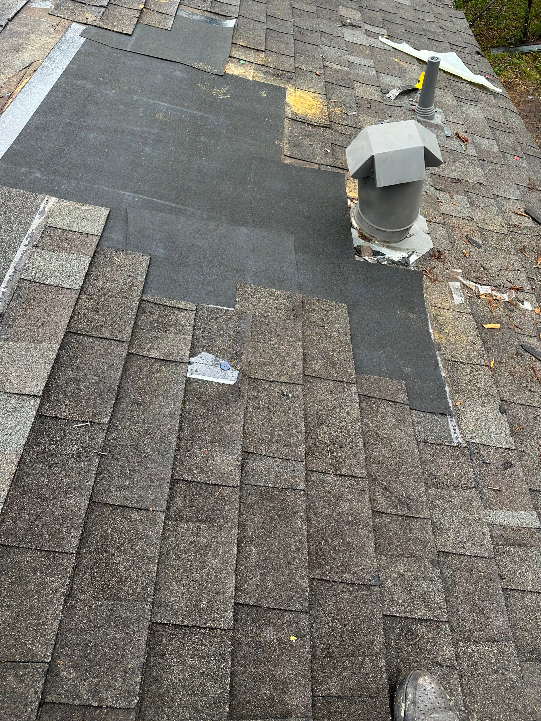 Hail Damage using Owen's Corning Duration (Lifetime) Shingles by Roof Repair Company