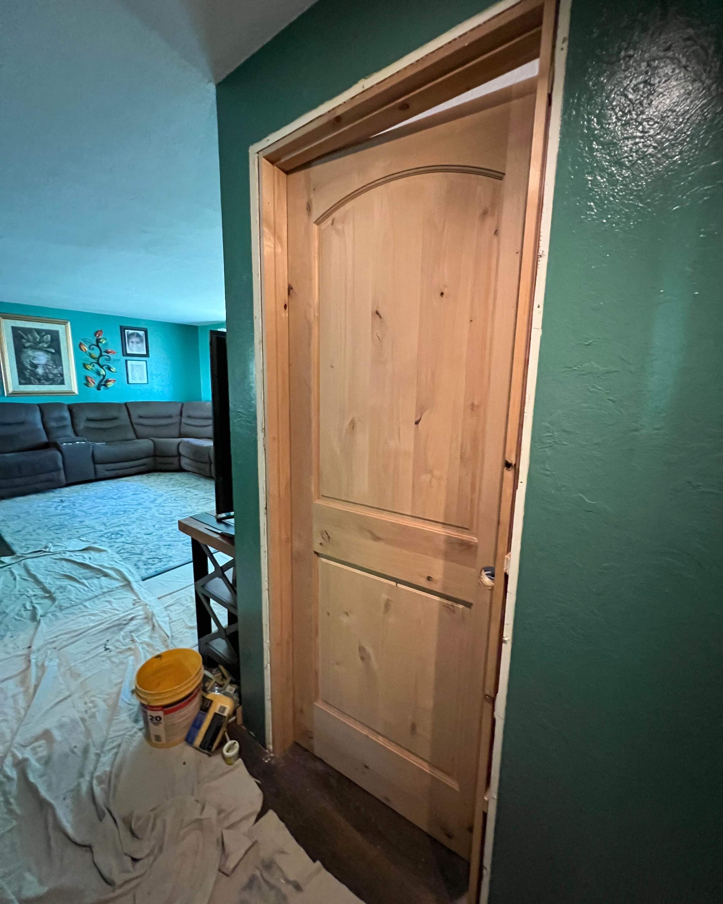 Door Stain Application by Villegas Remodeling, LLC