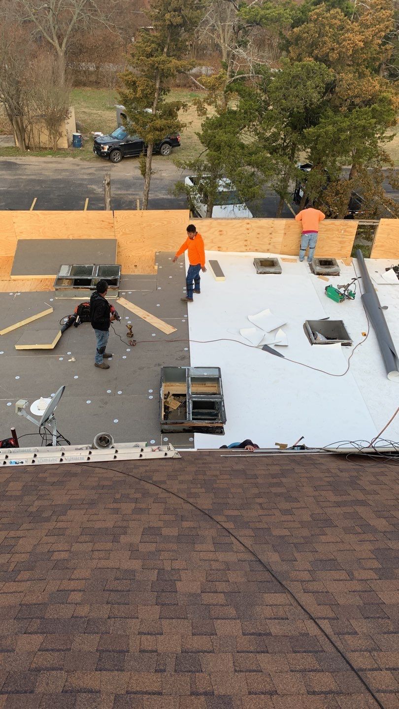 Full Commercial Roof Replacement using GAF Products in Anna Texas by Elite Roofing LLC