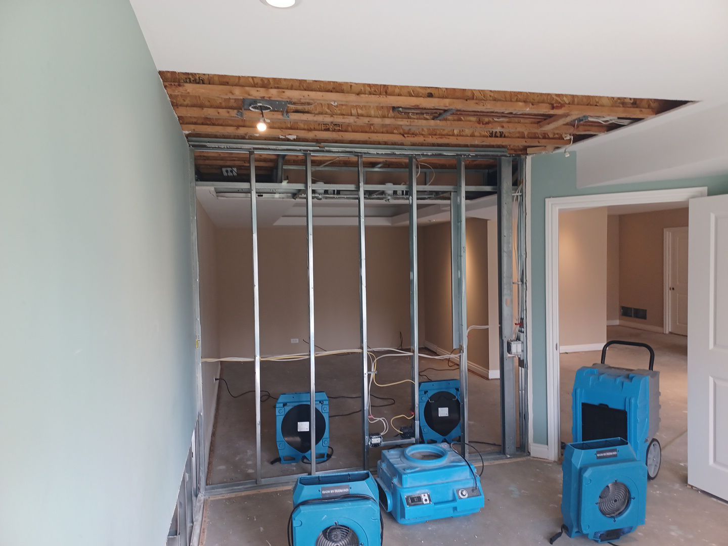 Project in Commerce Charter Twp by EzDry Water Mitigation & Property Restoration