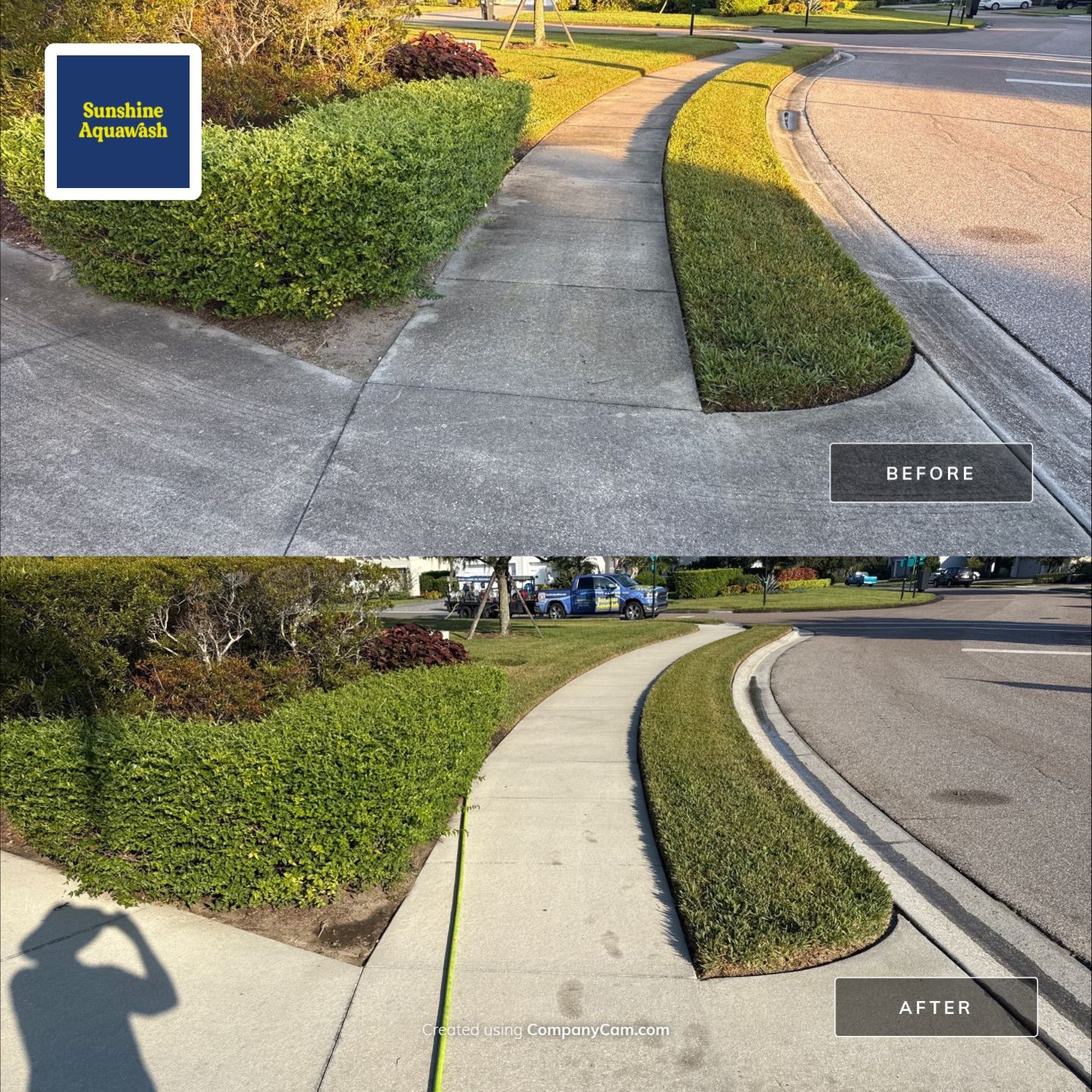 HOA Community Cleaning in River Wind | Sidewalk & Curb Pressure Washing in Bradenton, FL by Sunshine AquaWash