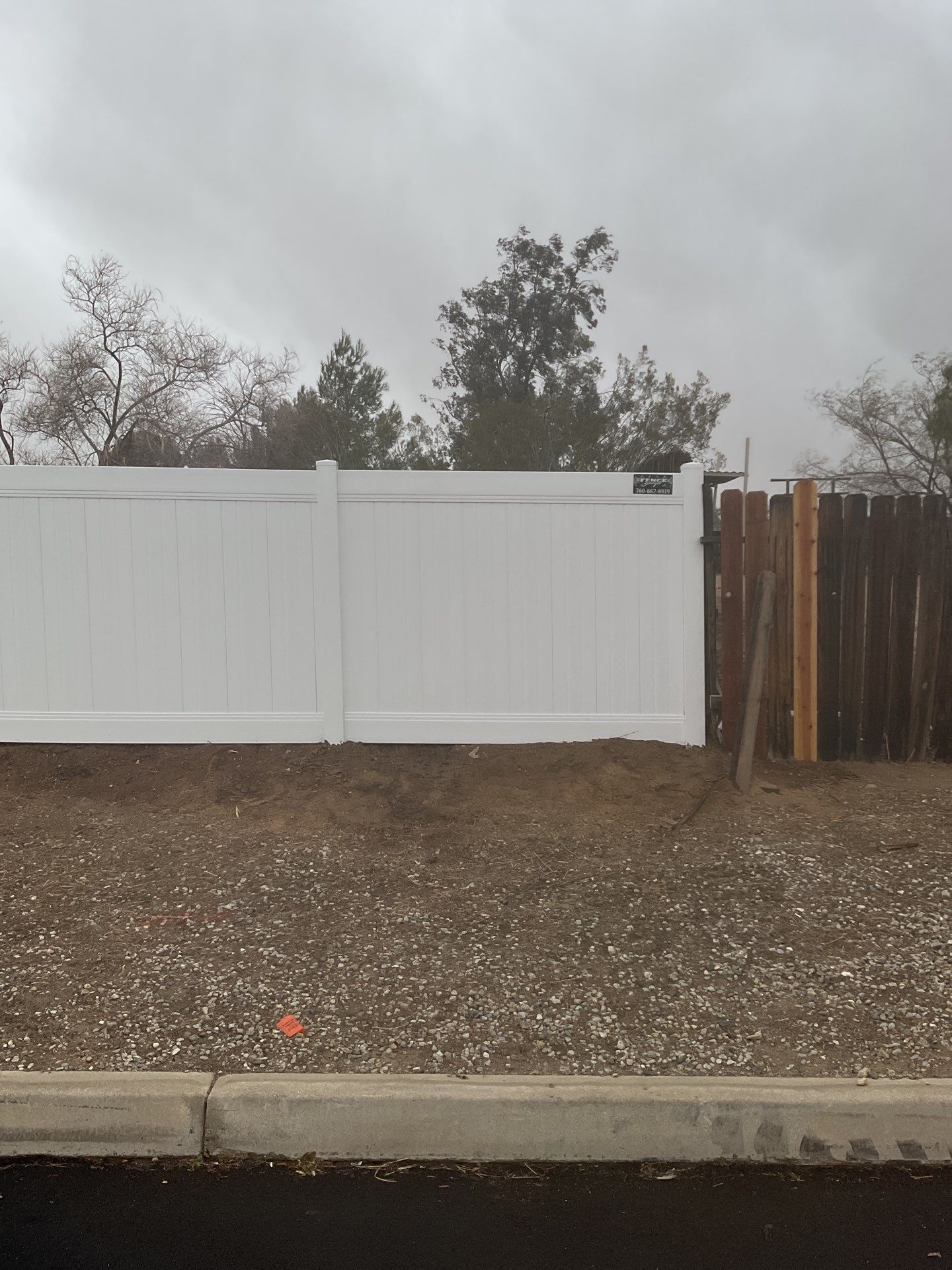Fence Installation using Vinyl by Fence Guys Inc. 