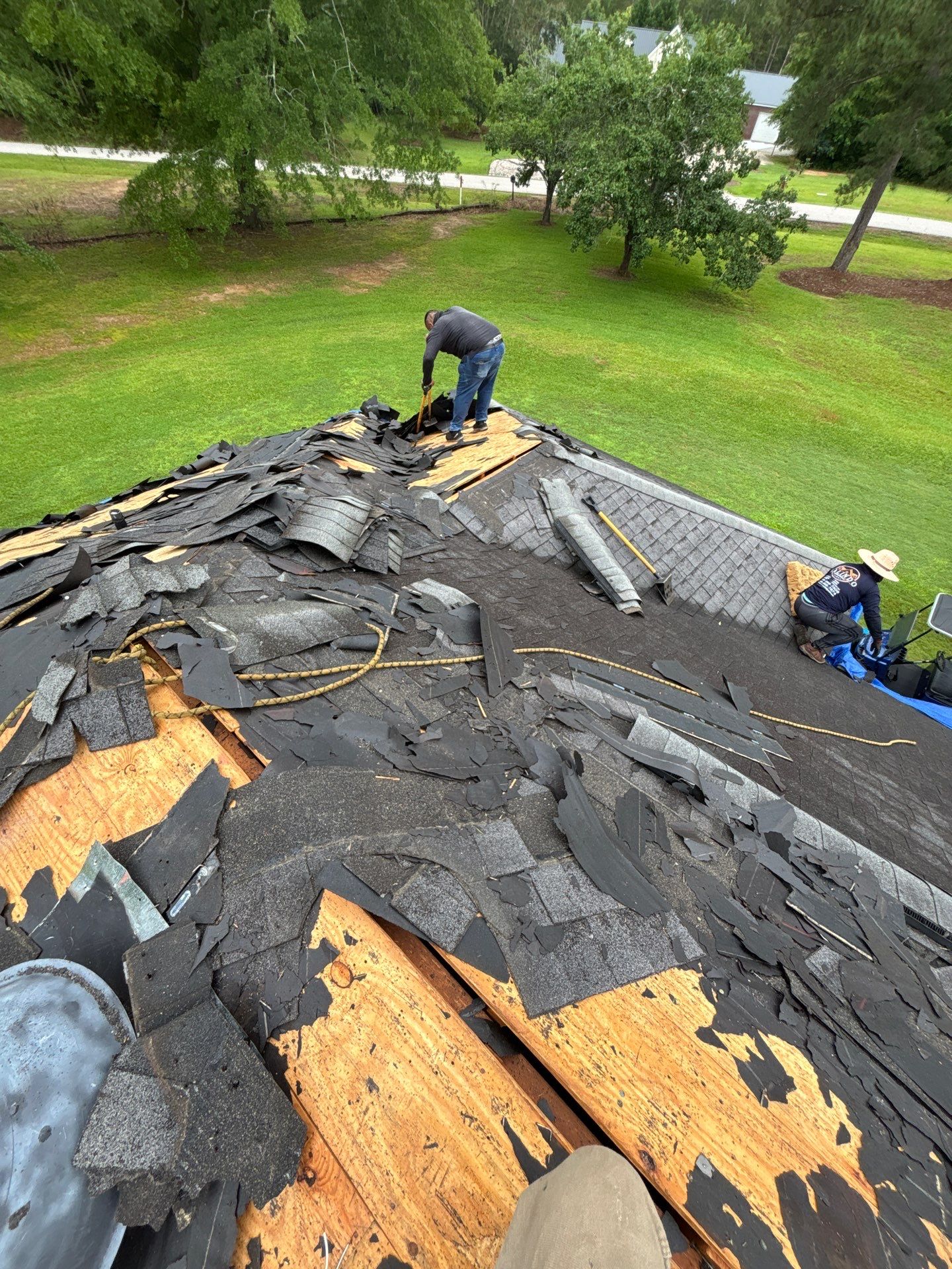 Asphalt Shingle Roof Replacement and Decking Repair in Edgefield by Roofers LLC