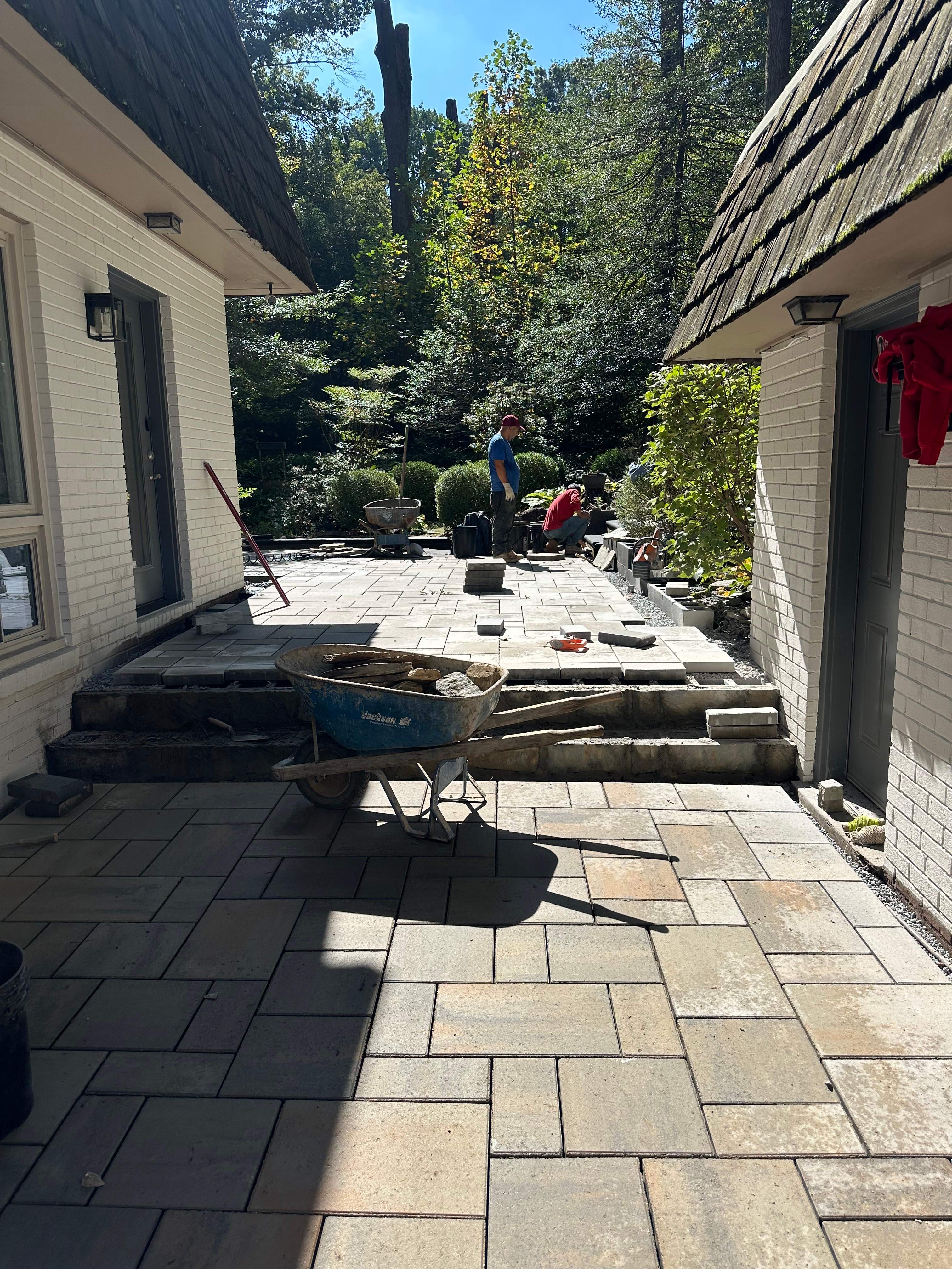 Custom Paver Patio in Reston, VA by Sunburst Construction Inc