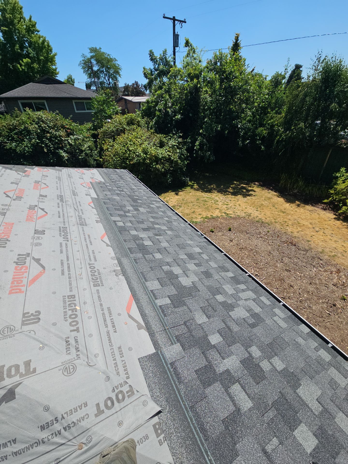 Residential Roofing Installation using IKO Dynasty (Color: Summit Grey) by Orezona Building & Roofing Company, Inc.