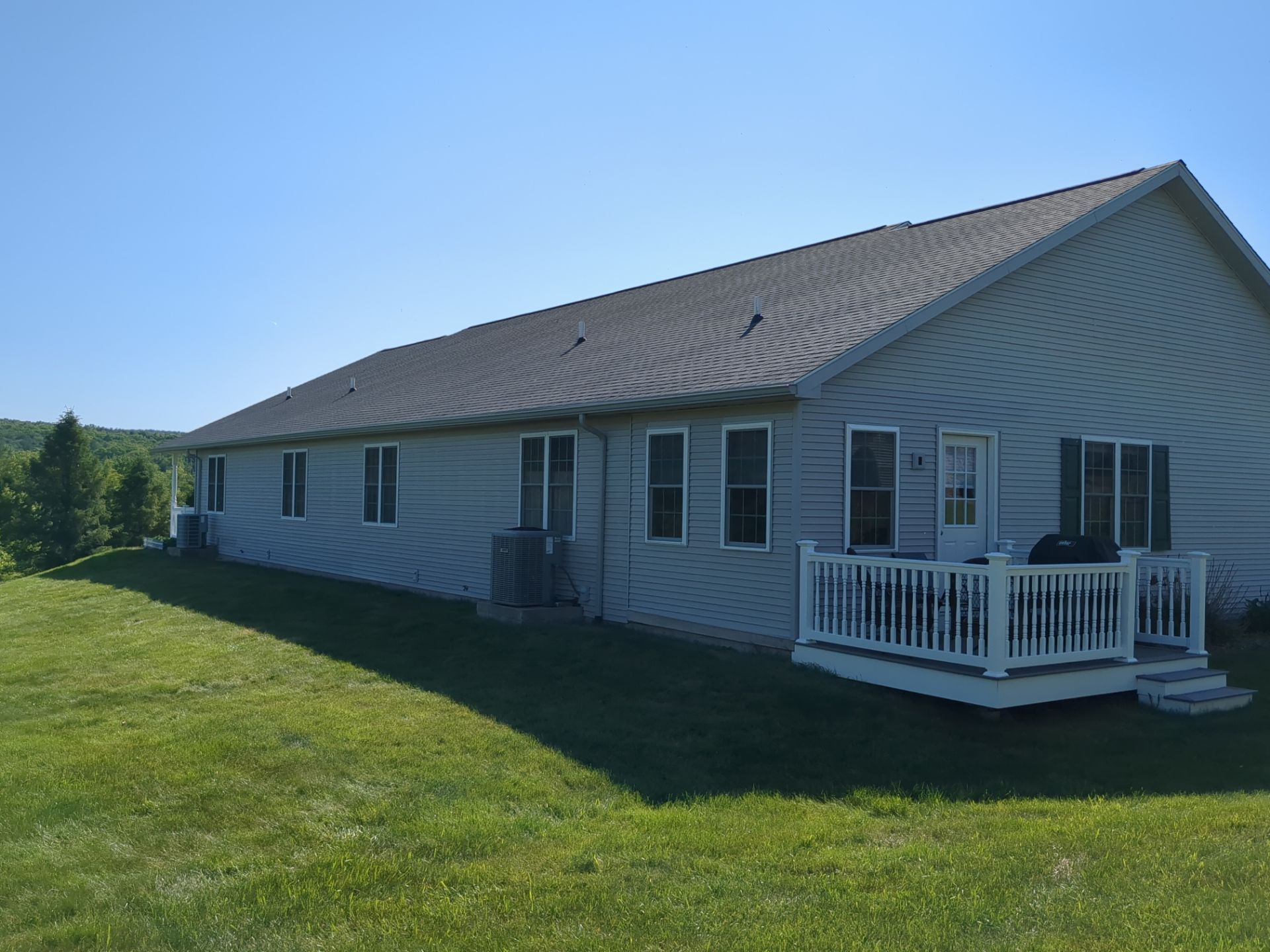 Pewter Gray Shingle Roof and Gutter Replacement in Elysburg by Esh Builders