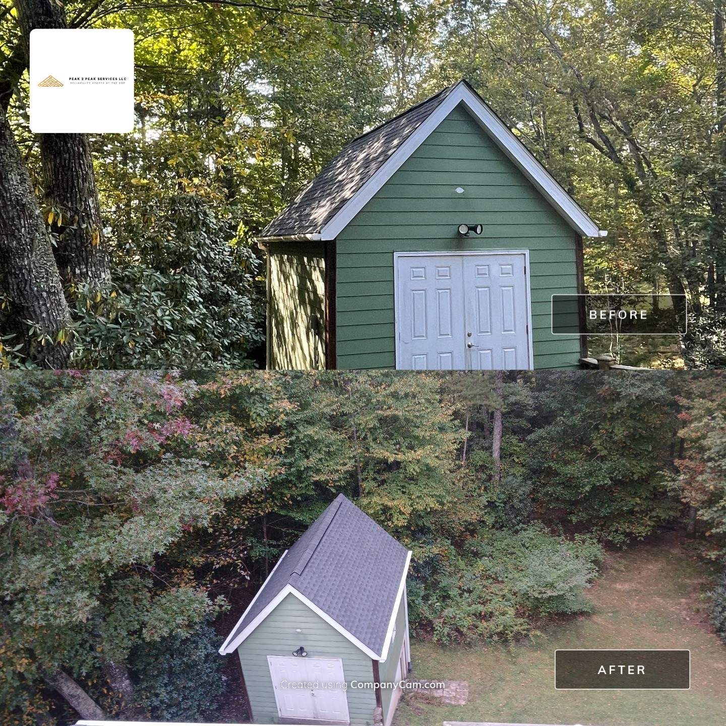 Beautiful New Roof & Gutters by Peak 2 Peak Services LLC