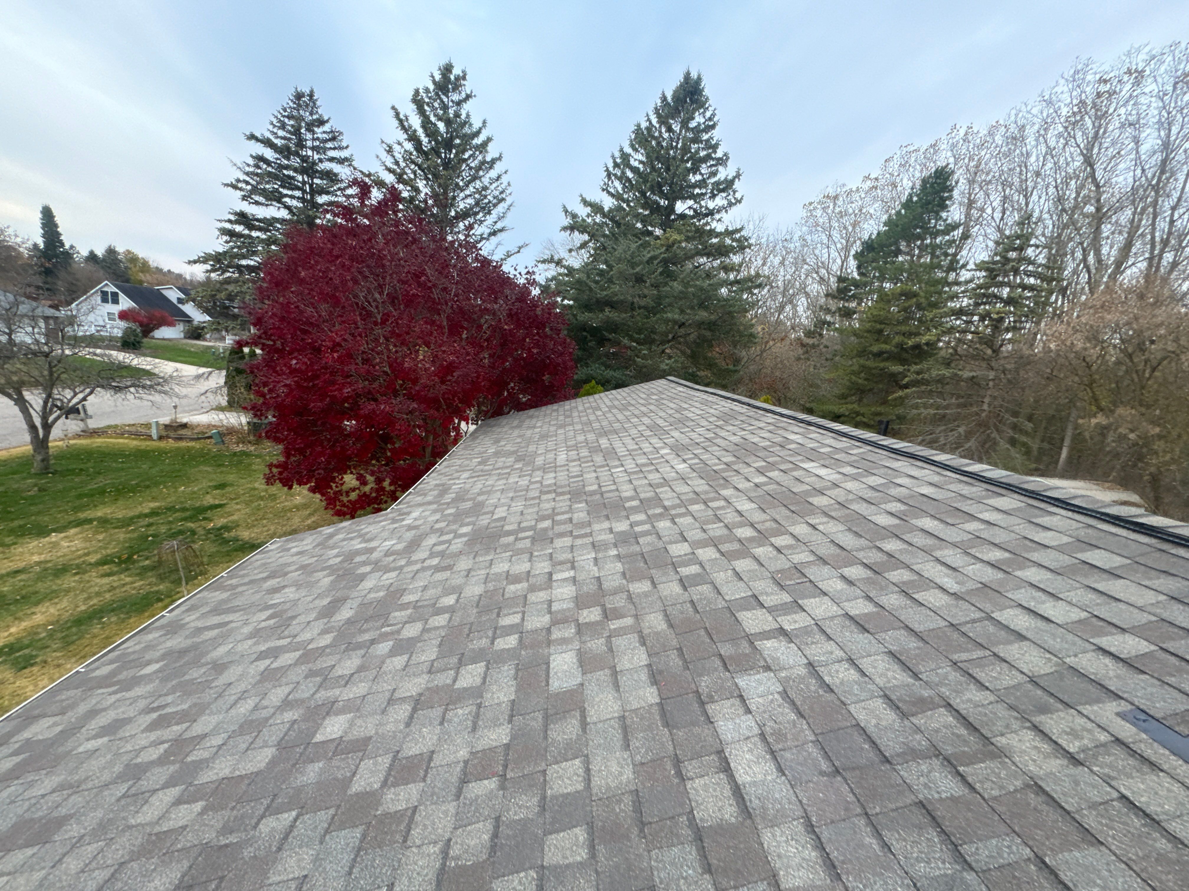 Weathered Wood Roof and Egress Window by 42 North Construction, LLC.