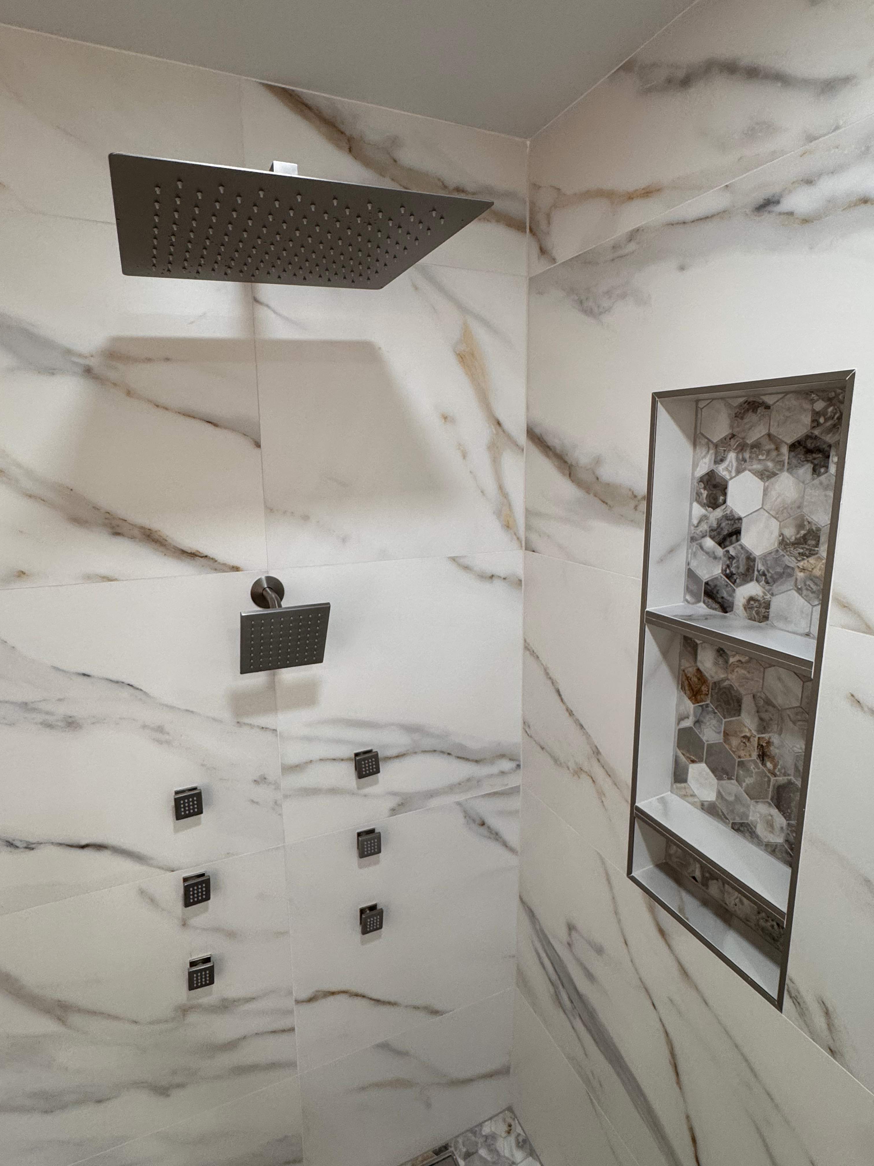 Master bathroom renovation by Prudencio