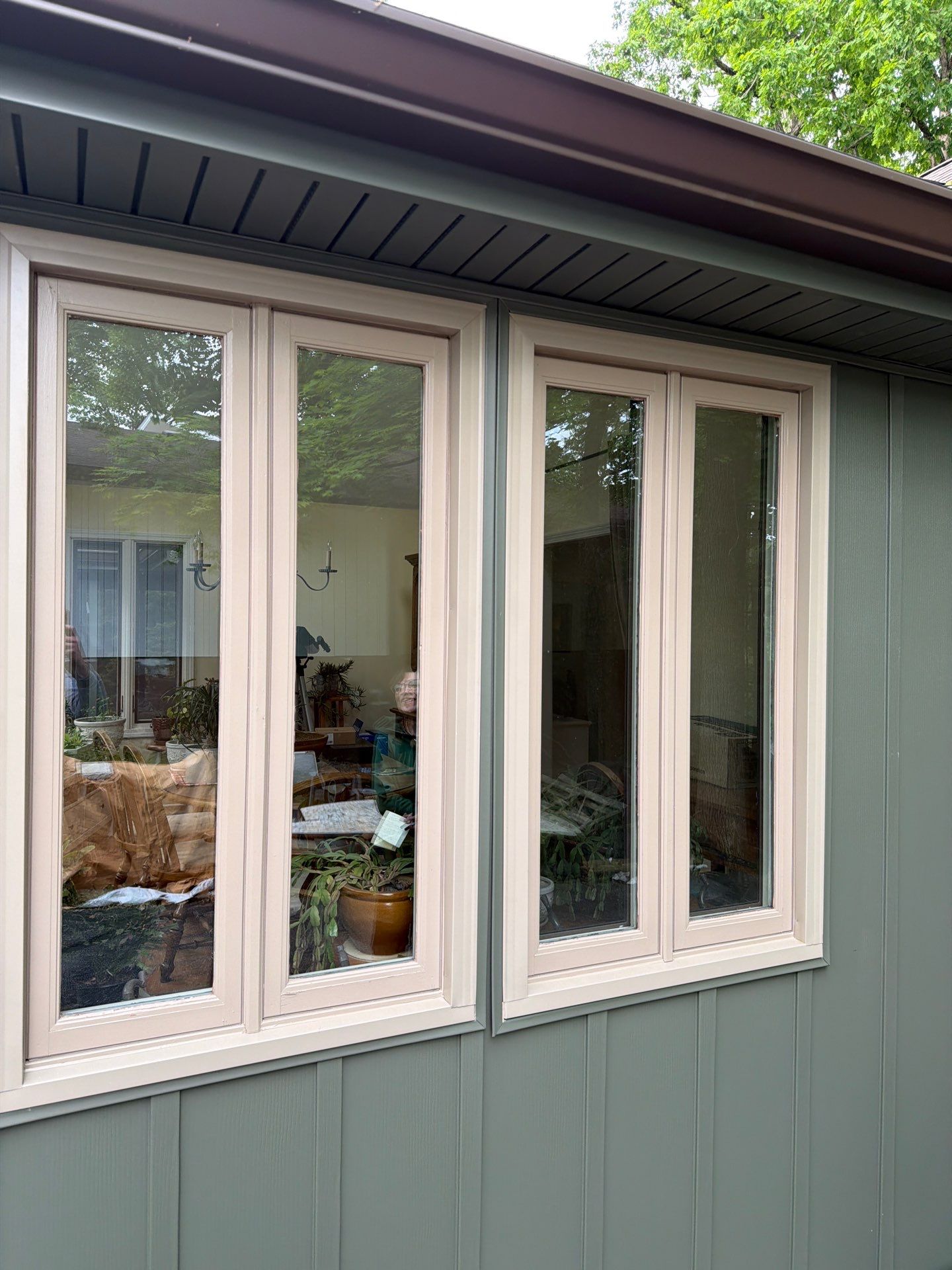 Deep Moss Board and Batten Siding Transformation in Danville by Stout Exteriors