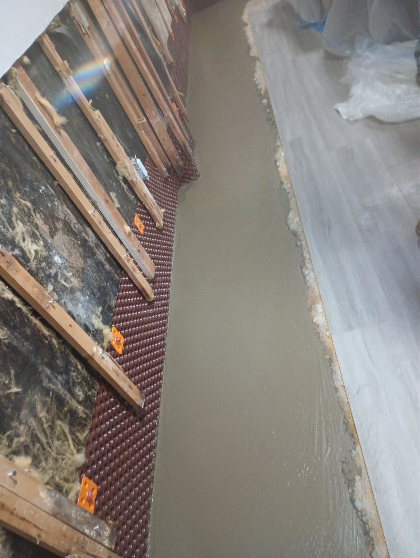 French Drain using pipes by Stone Waterproofing