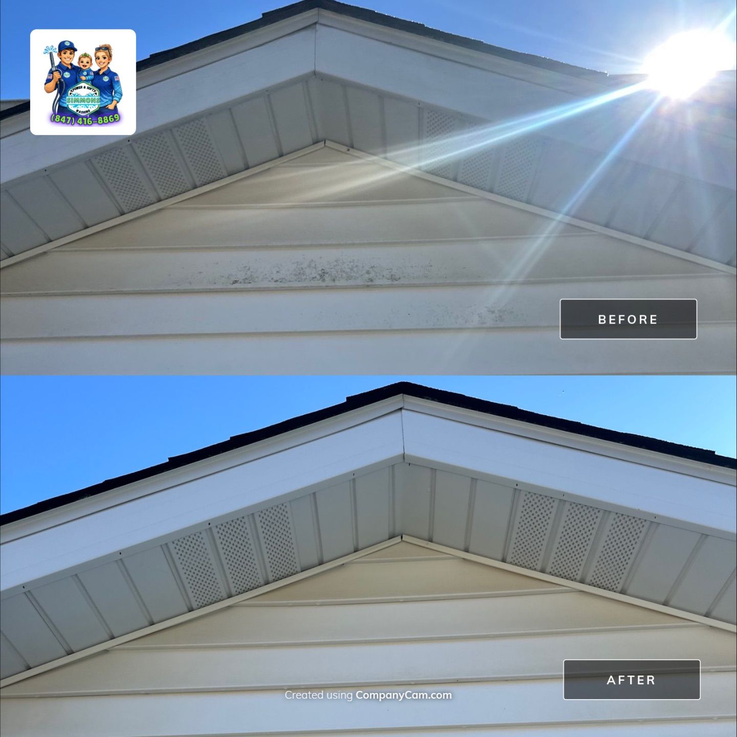 Project in Lindenhurst by Simmons Power & Soft Washing