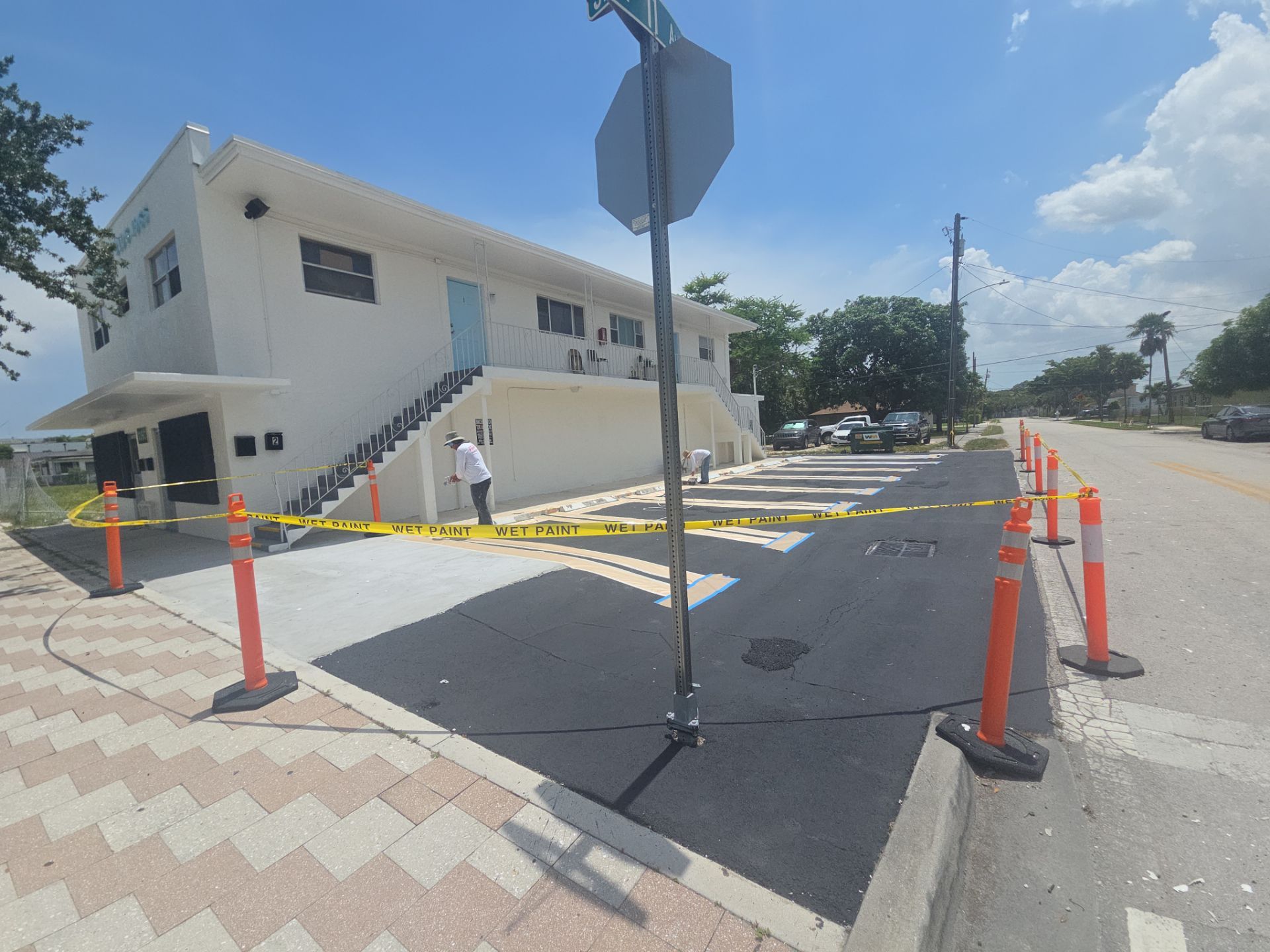 Commercial Painting and Stucco Restoration for Fort Lauderdale Building by John “The Greek” Painting