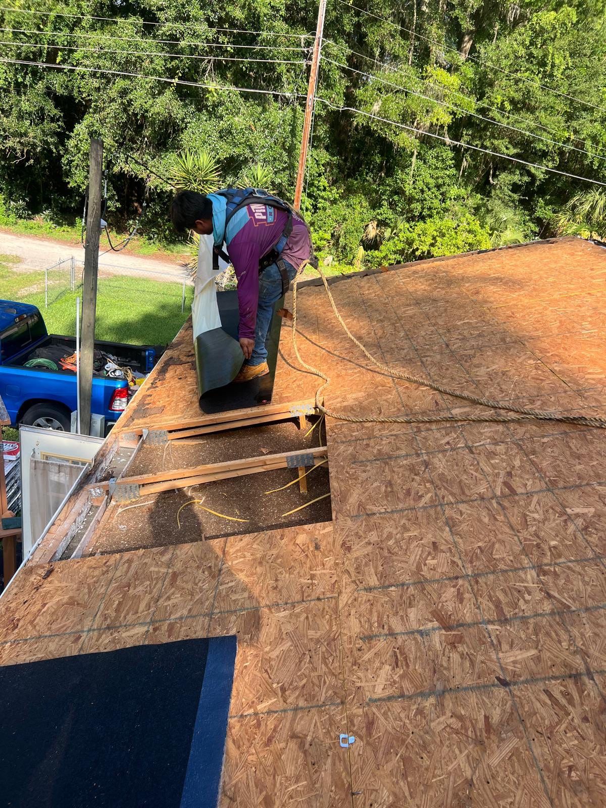 Residential Roof Replacement and Decking Repair in Ocala, Florida by Pinnacle Roofing Group