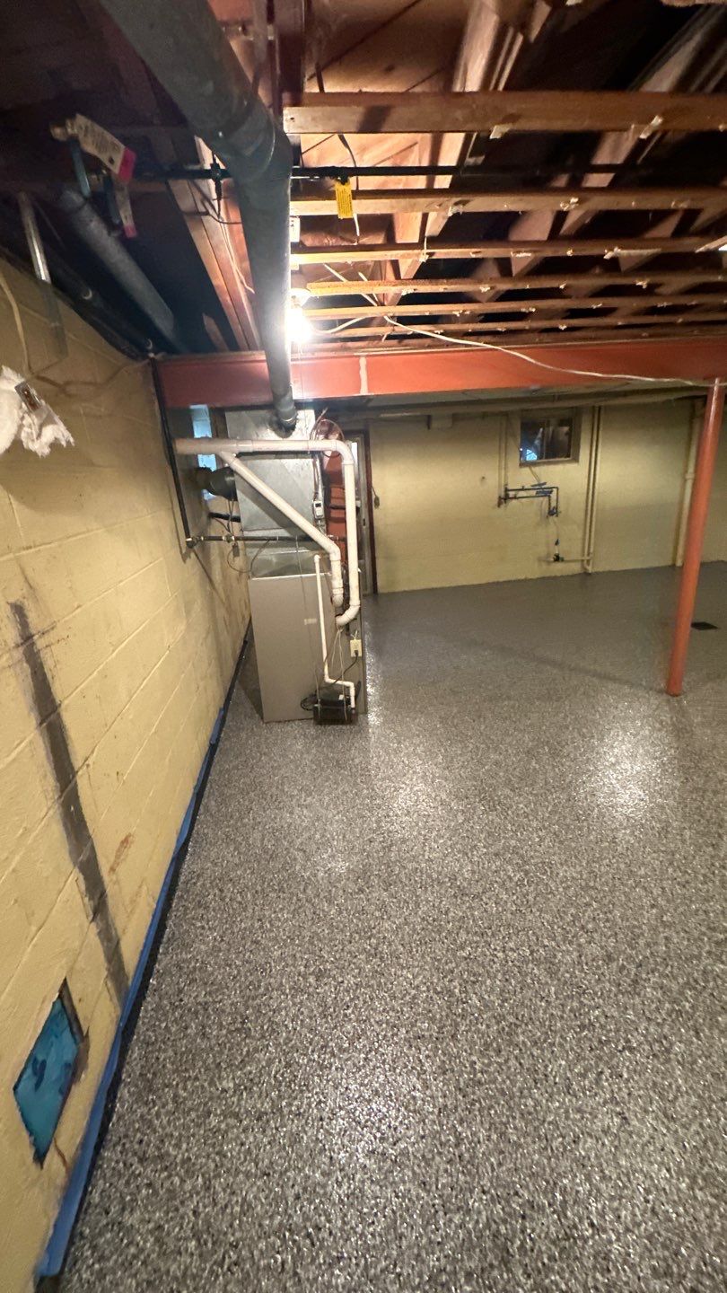 Basement + Garage Project in Pittsburgh by Floors in a Day, Inc