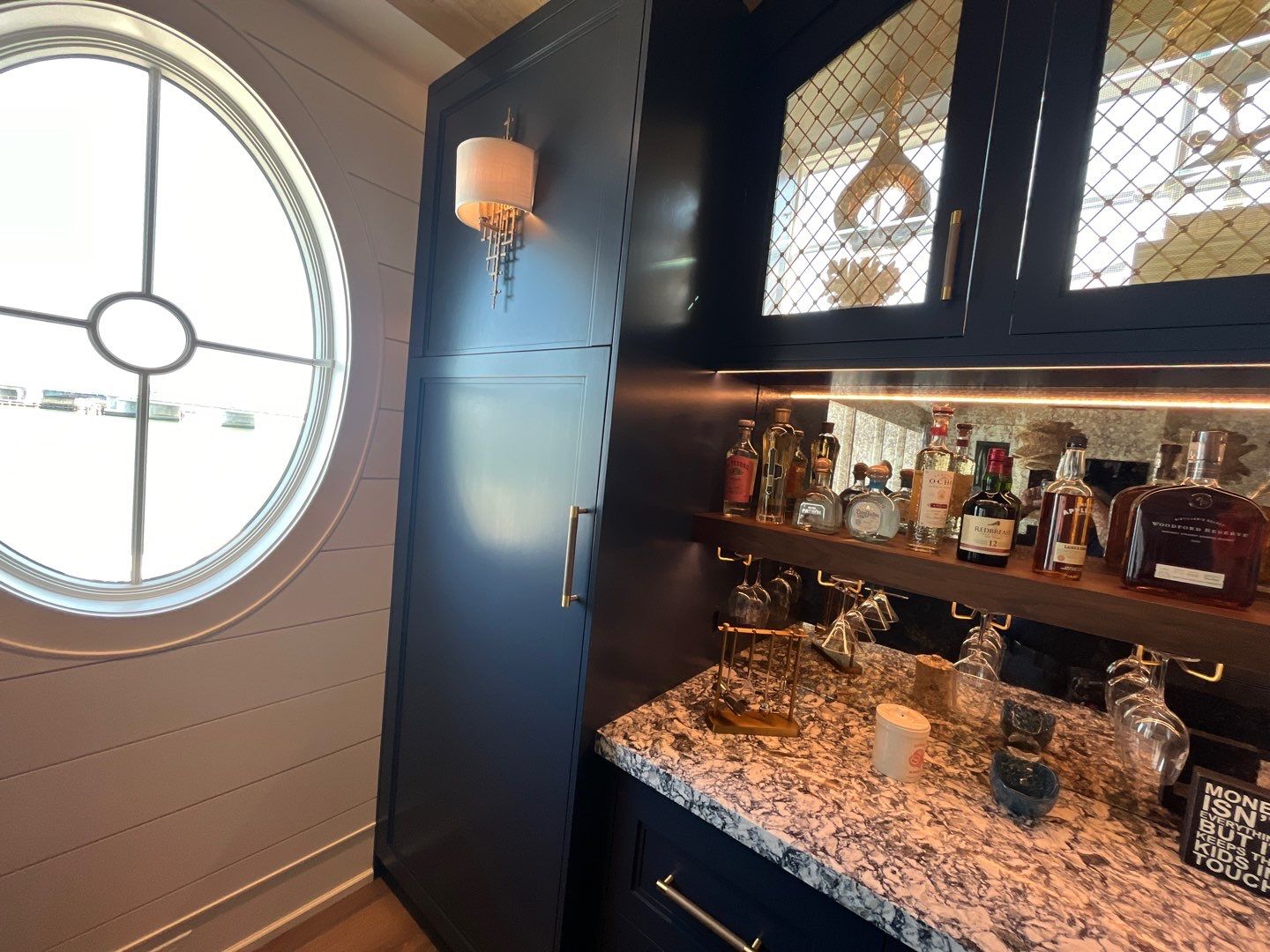 Luxury Wine Cabinets Refinishing - Stone Harbor by FreshCoat Works LLC
