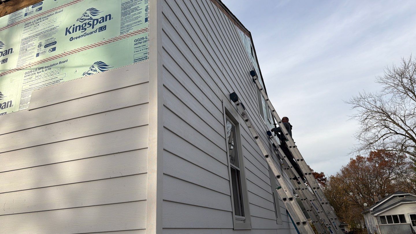 Siding Replacement using Ascend Glacier White by 180 Contractors