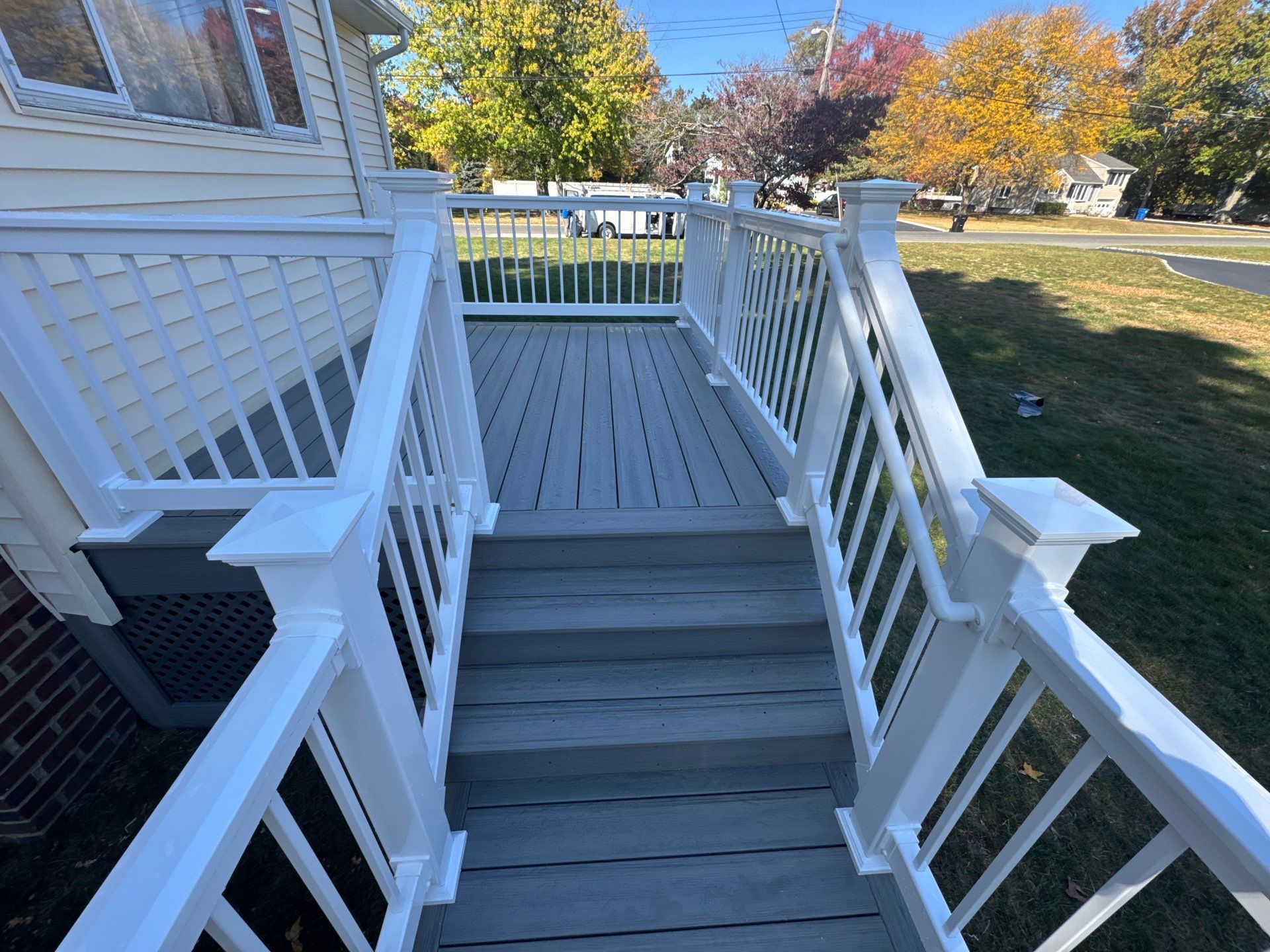 New Deck with Sliding Patio Door by deck guardian