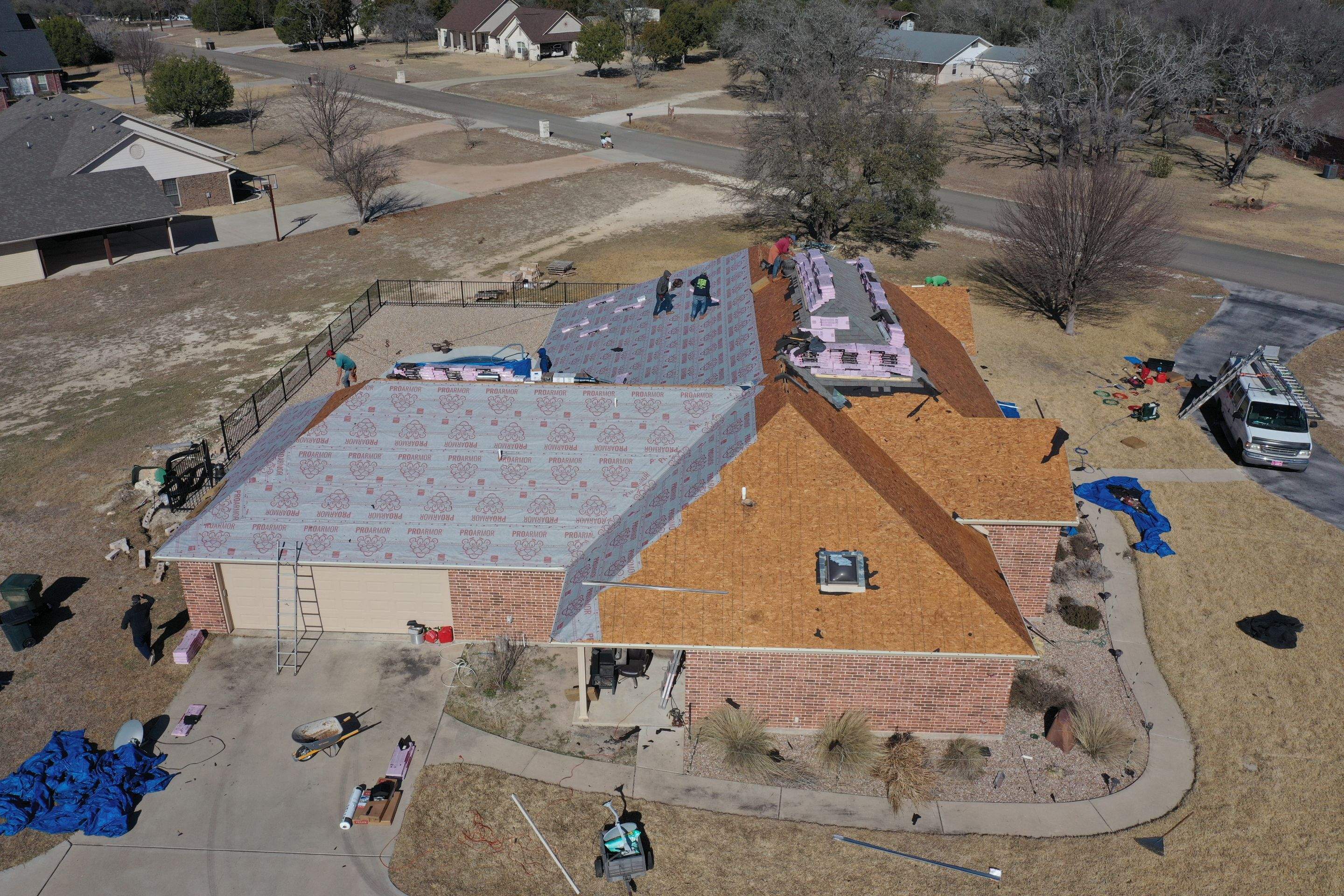 Residential Roof Replacement using Owens Corning - Duration - Colonial Slate by Action Exteriors Austin