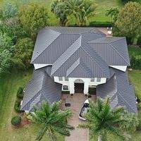 24ga 1.5" Mechanical Seam Dark Bronze by Total Roofing System The Metal Roof Experts