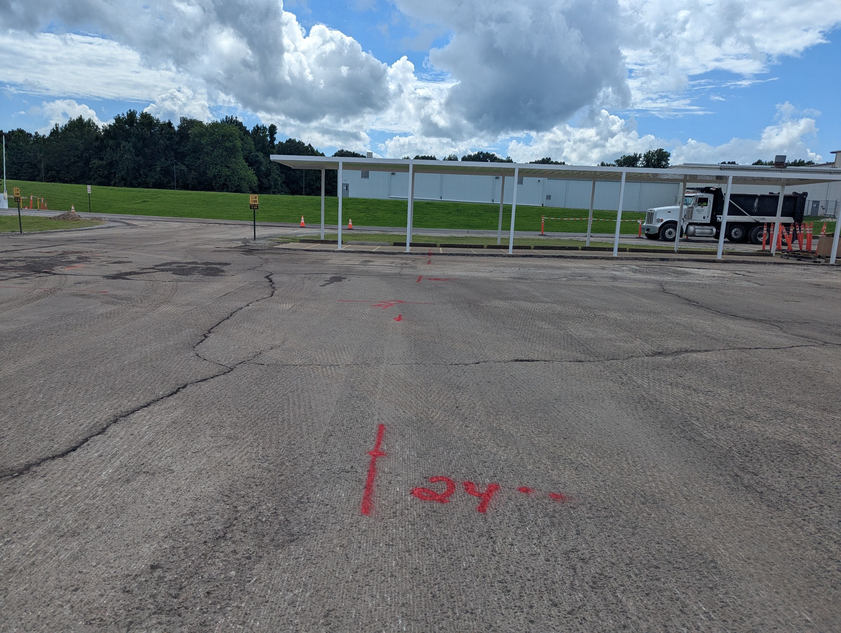 Utility Locating and Subsurface Mapping for Jackson Industrial Parking Lot by Alsip Locating Service, LLC
