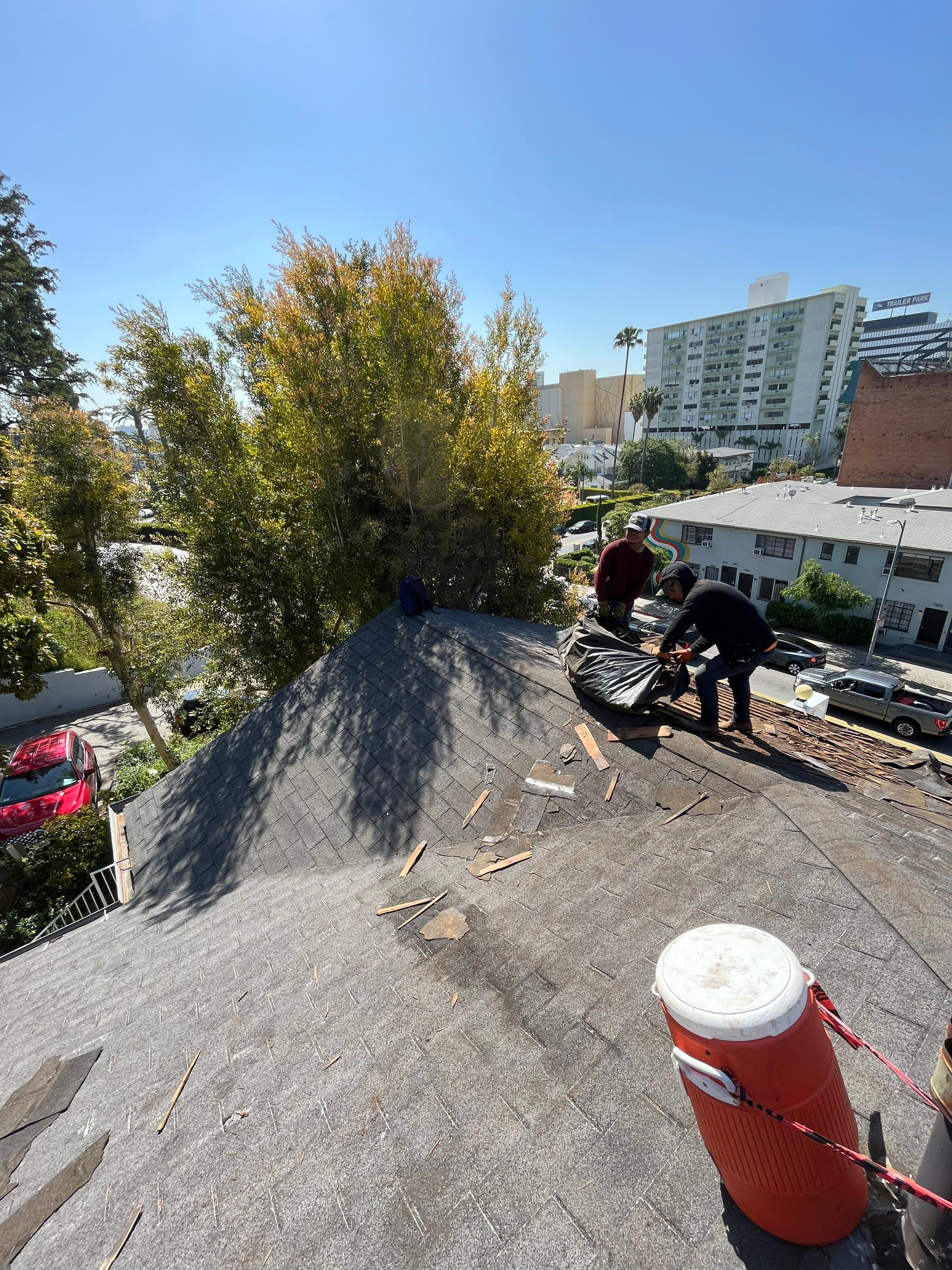 Roof Replacement at the Magic Castle Hotel- Los Angeles, CA 90028 by Epic Roof Replacement