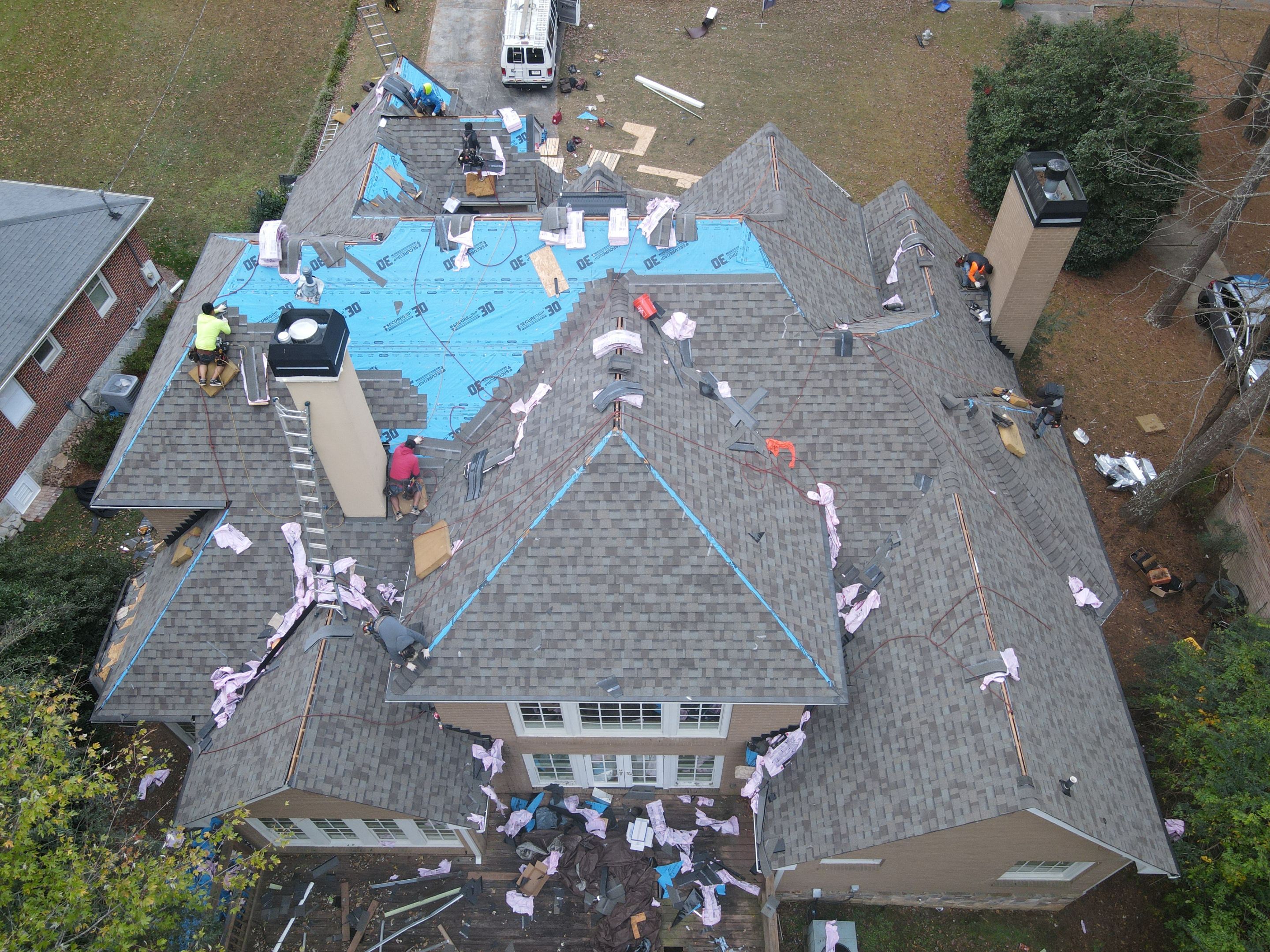 Residential Roofing Installation using Owens Corning by Inspector Roofing and Restoration